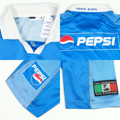 Cruz Azul Mexico 1999/2000 Fila Home Football Shirt XL