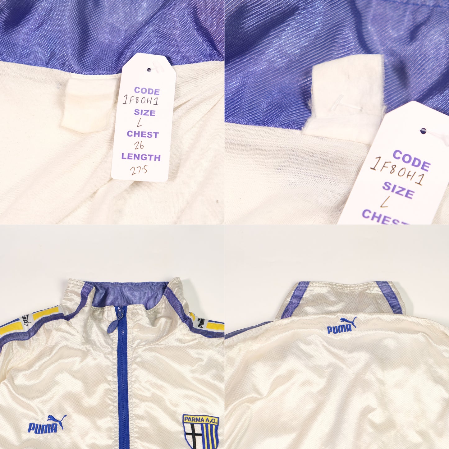 Parma Vintage 1995/1996 Puma Track Training Windbreaker Jacket Large