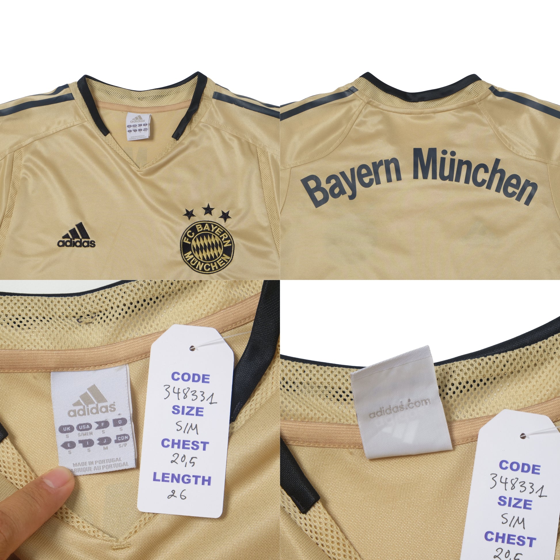 2004/05 Bayern Munich Away Shirt Adidas (S/M)