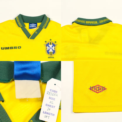 Brazil Home Football Shirt 1994/1995 Umbro XL