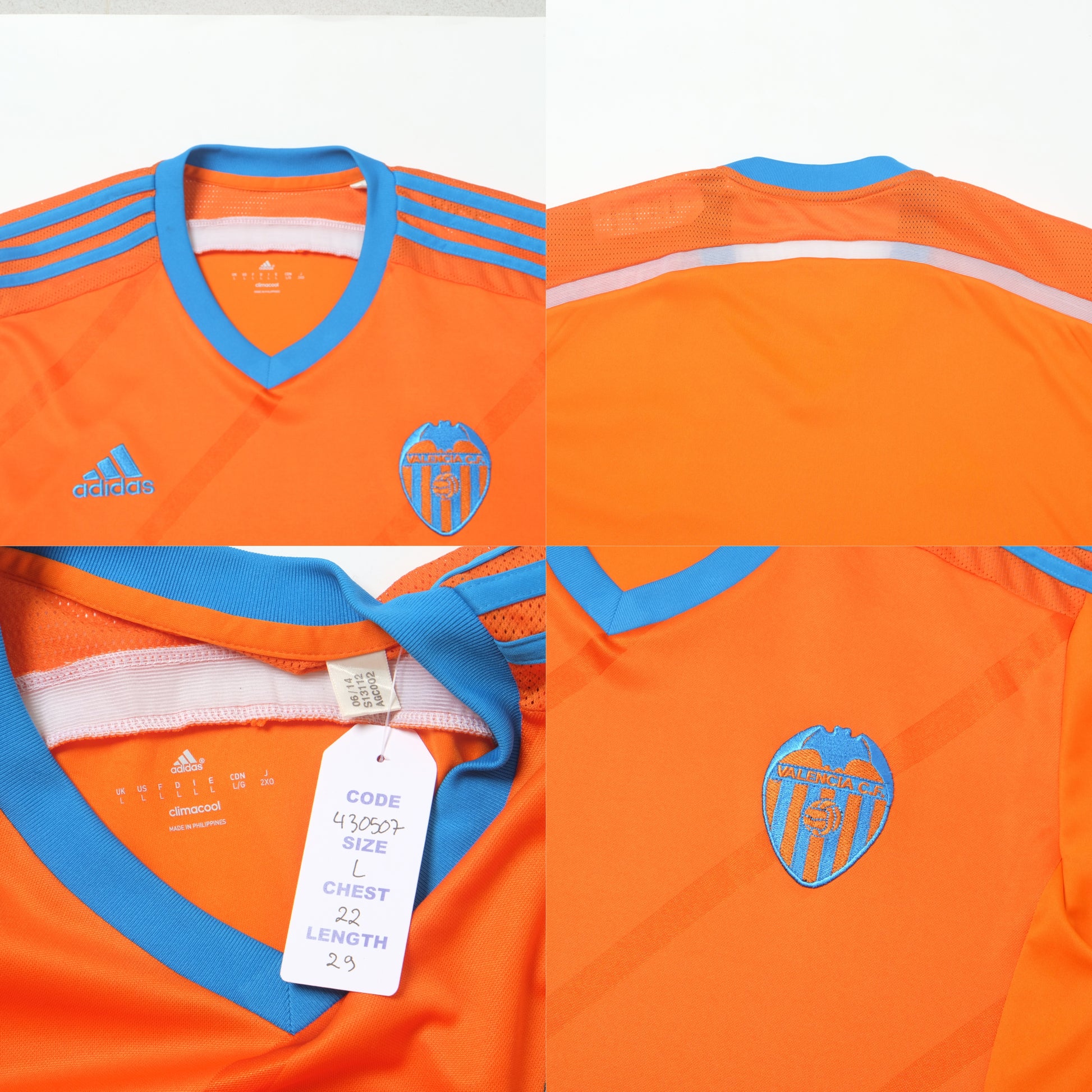 2014/16 Valencia Away Shirt Adidas (L)
