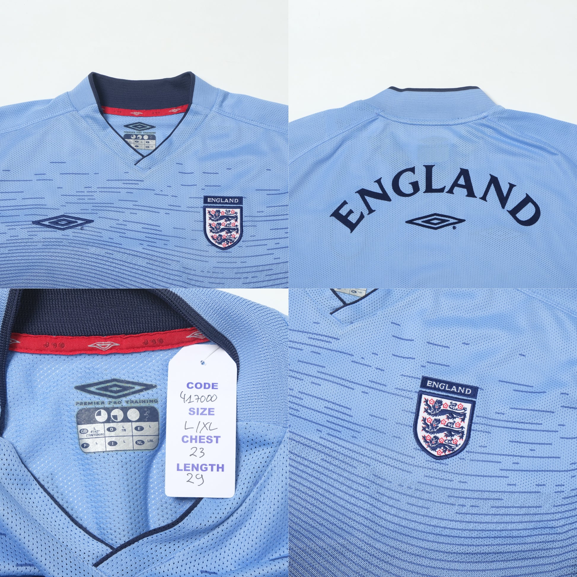 2001/03 England Training Shirt Umbro (L/XL)
