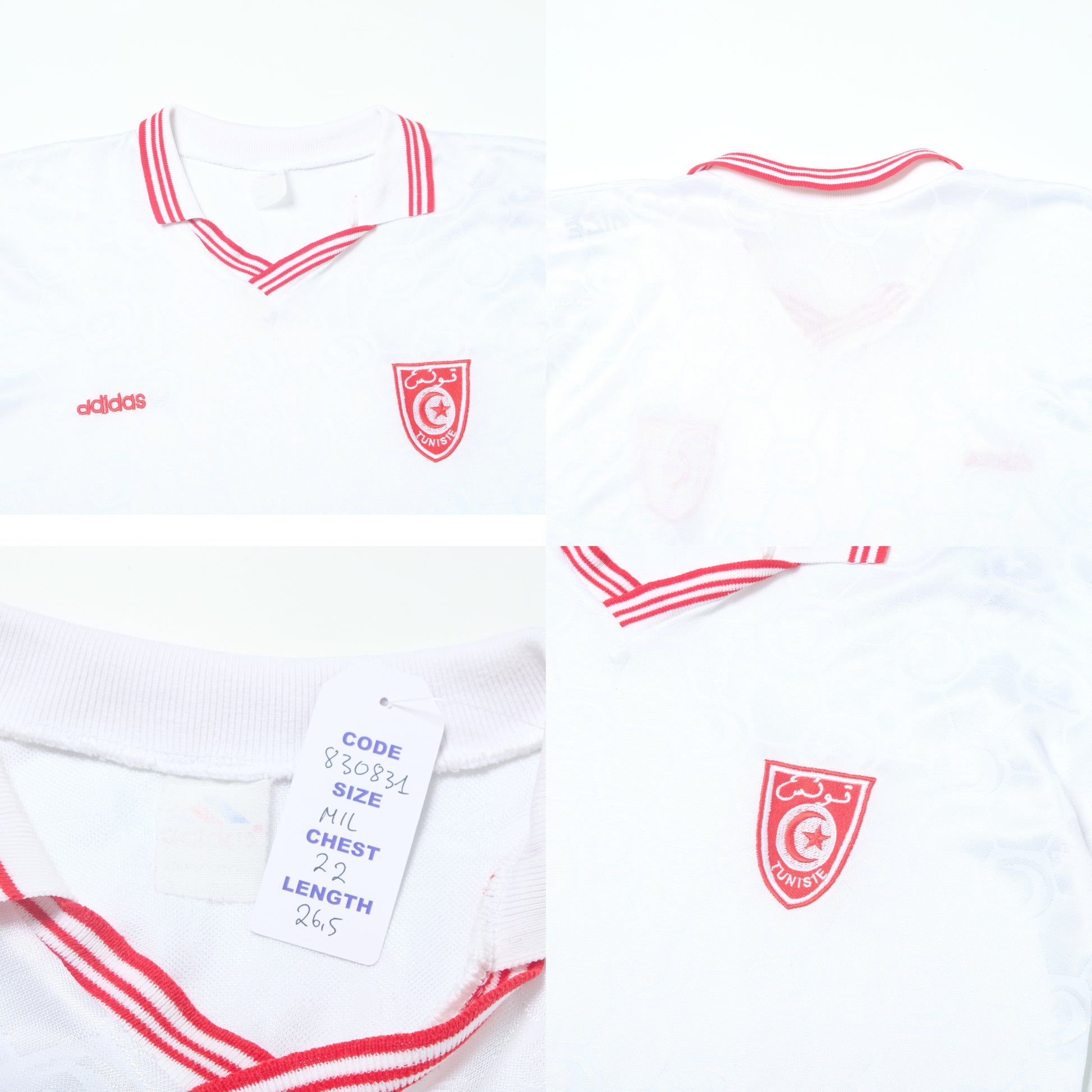 1992/94 Tunisia Home Shirt Adidas (M/L)