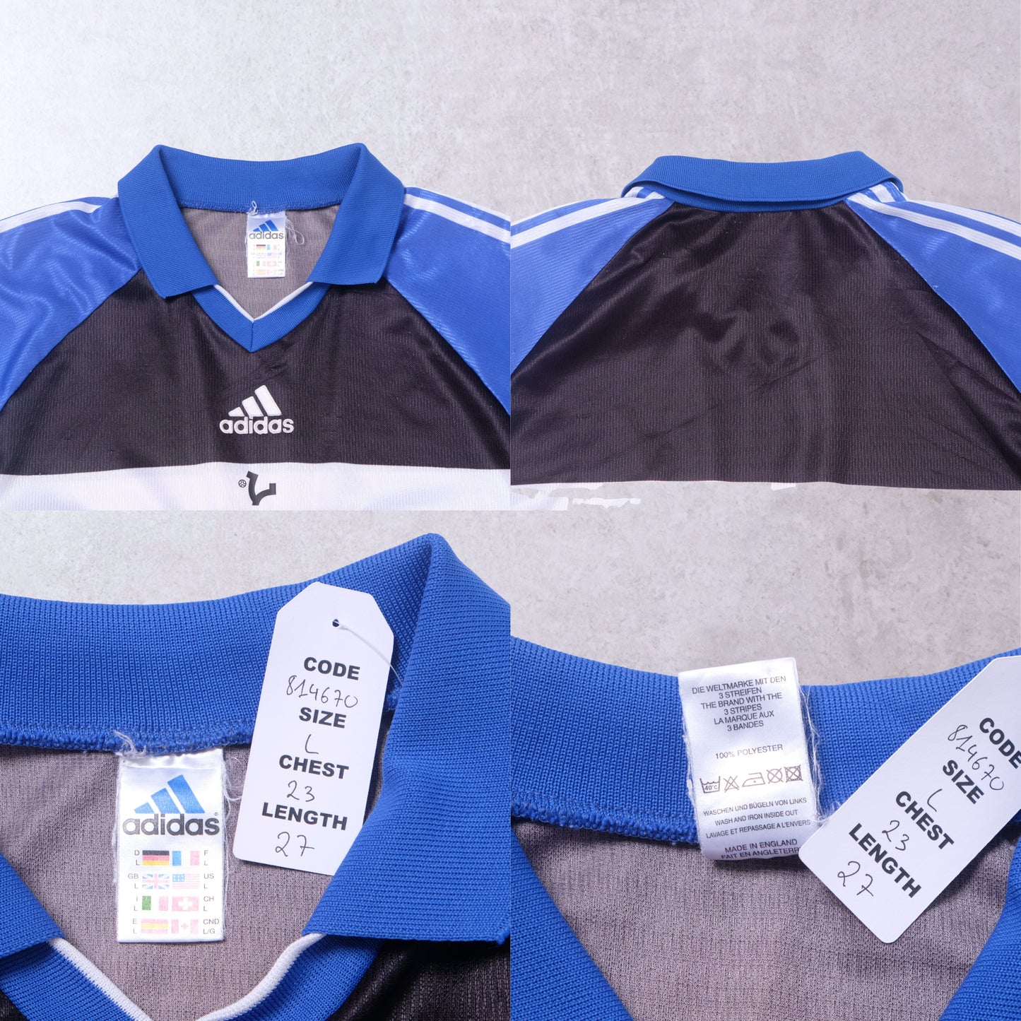 1990s VICE Footbal Store x Pulp Fiction Custom Football Shirt Adidas (L)