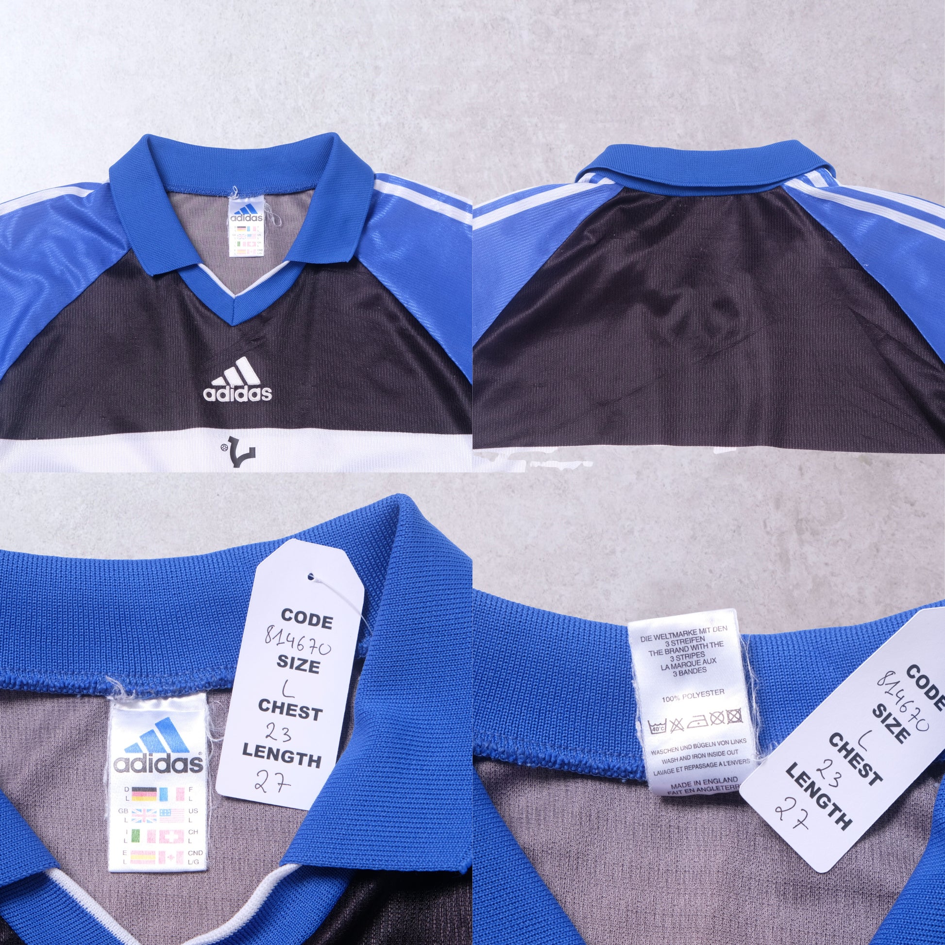 1990s VICE Footbal Store x Pulp Fiction Custom Football Shirt Adidas (L)