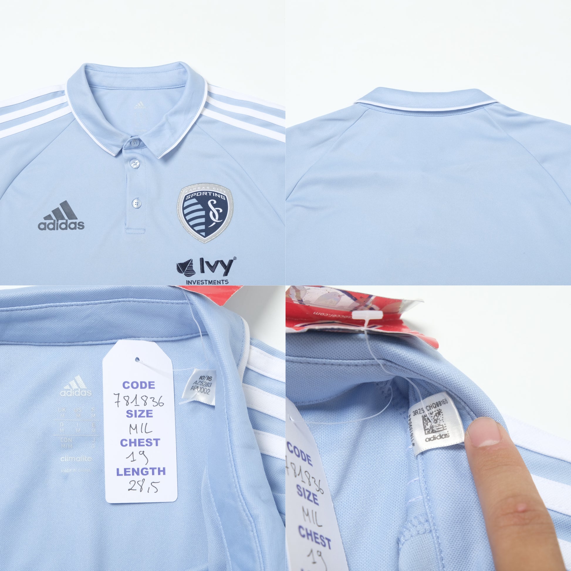 2018/19 Sporting Kansas City Training Polo Shirt BNWT (M/L)