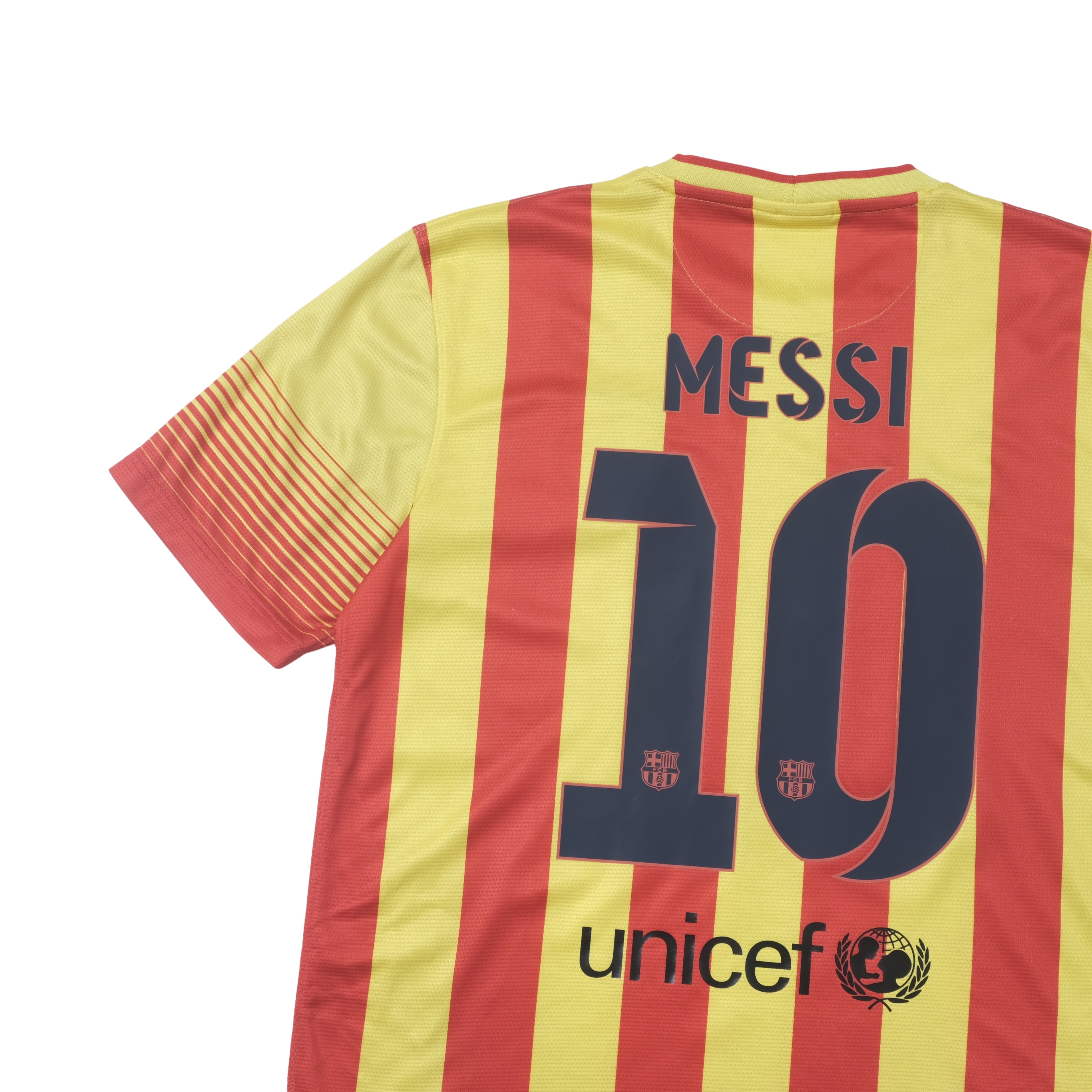 2013/14 Barcelona Away Shirt Nike Messi (M)