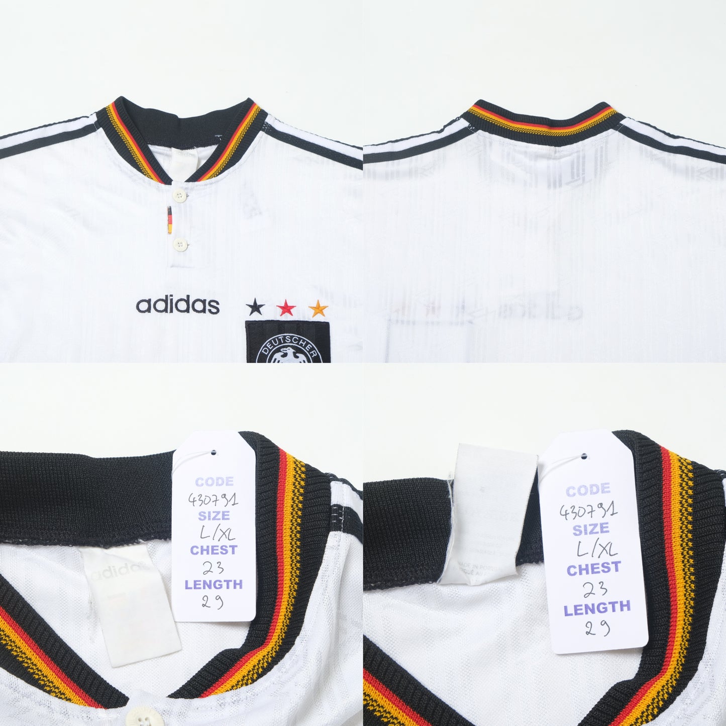 1996/98 Germany Home Shirt Adidas (L/XL)