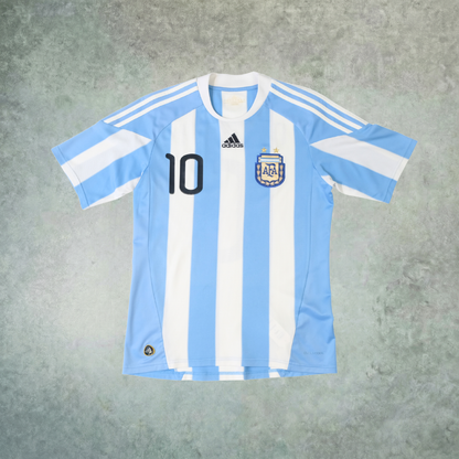 Camiseta Adidas de la Selección Argentina 2010/11 - Local - Messi (Talla S)