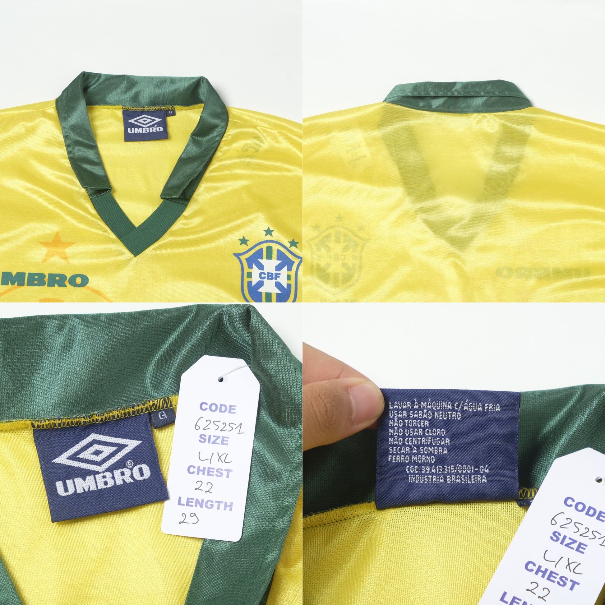 1994/95 Brazil Home Shirt Umbro (L/XL)