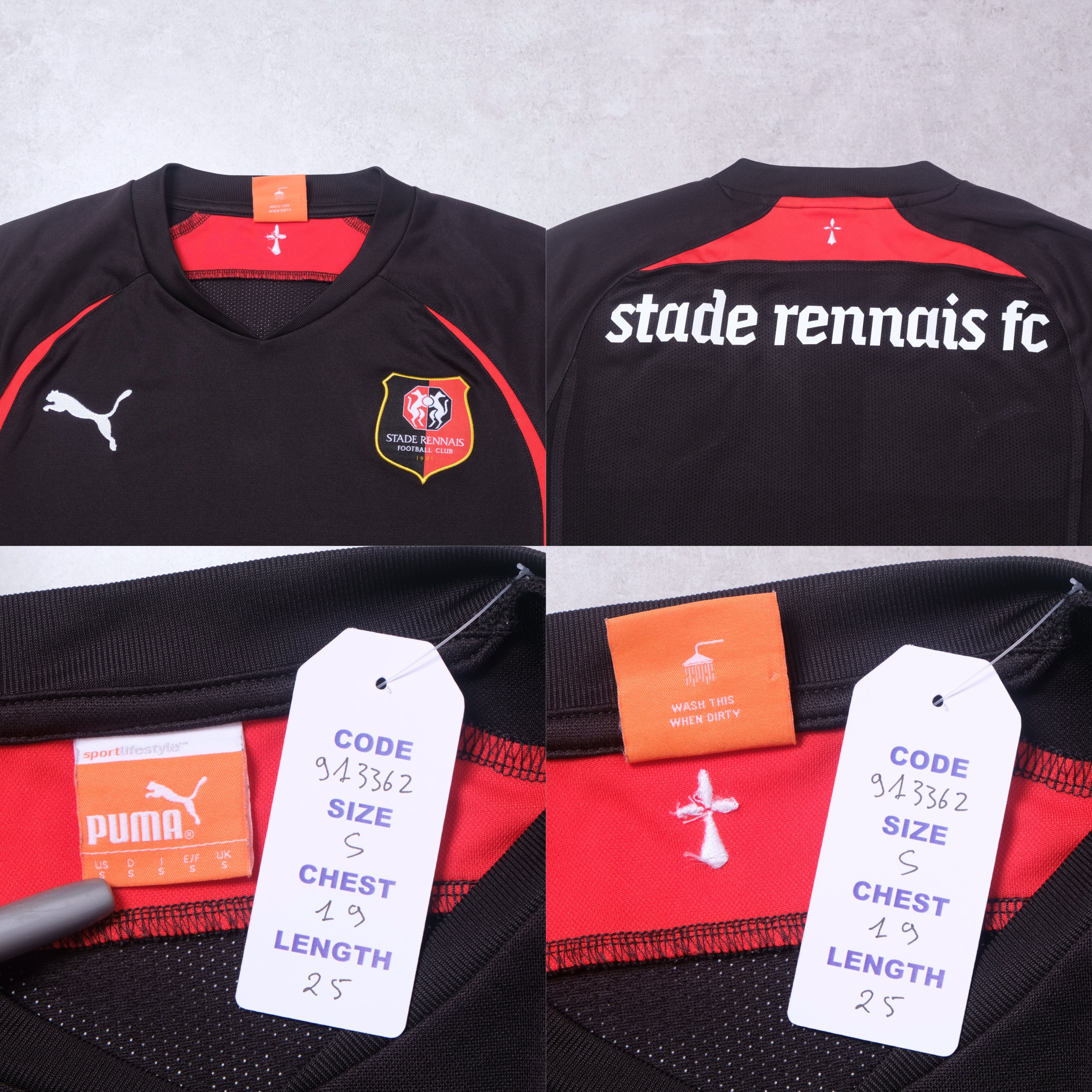 Camiseta visitante Stade Rennais Puma (década de 2010) (Talla S)