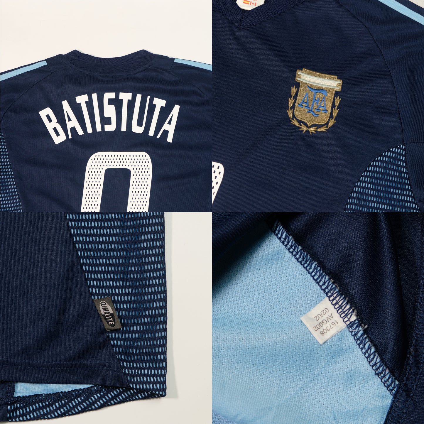 2002/04 Argentina Away Shirt Adidas Batistuta (L)