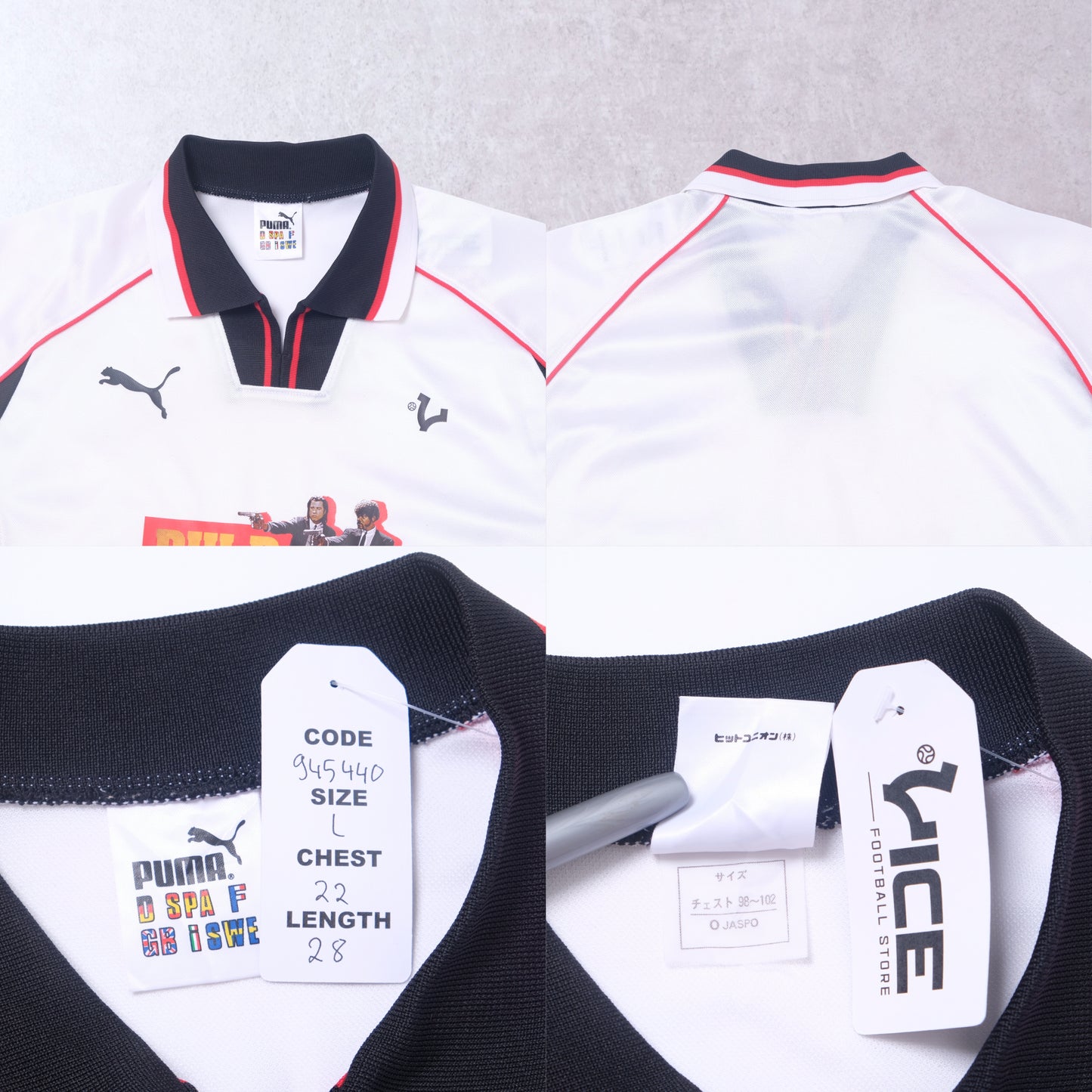 1998 VICE Footbal Store x Pulp Fiction Custom Football Shirt (L)