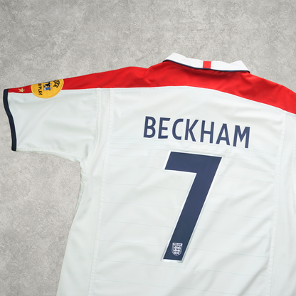 2003/05 England Home Shirt Umbro Beckham (M/L)