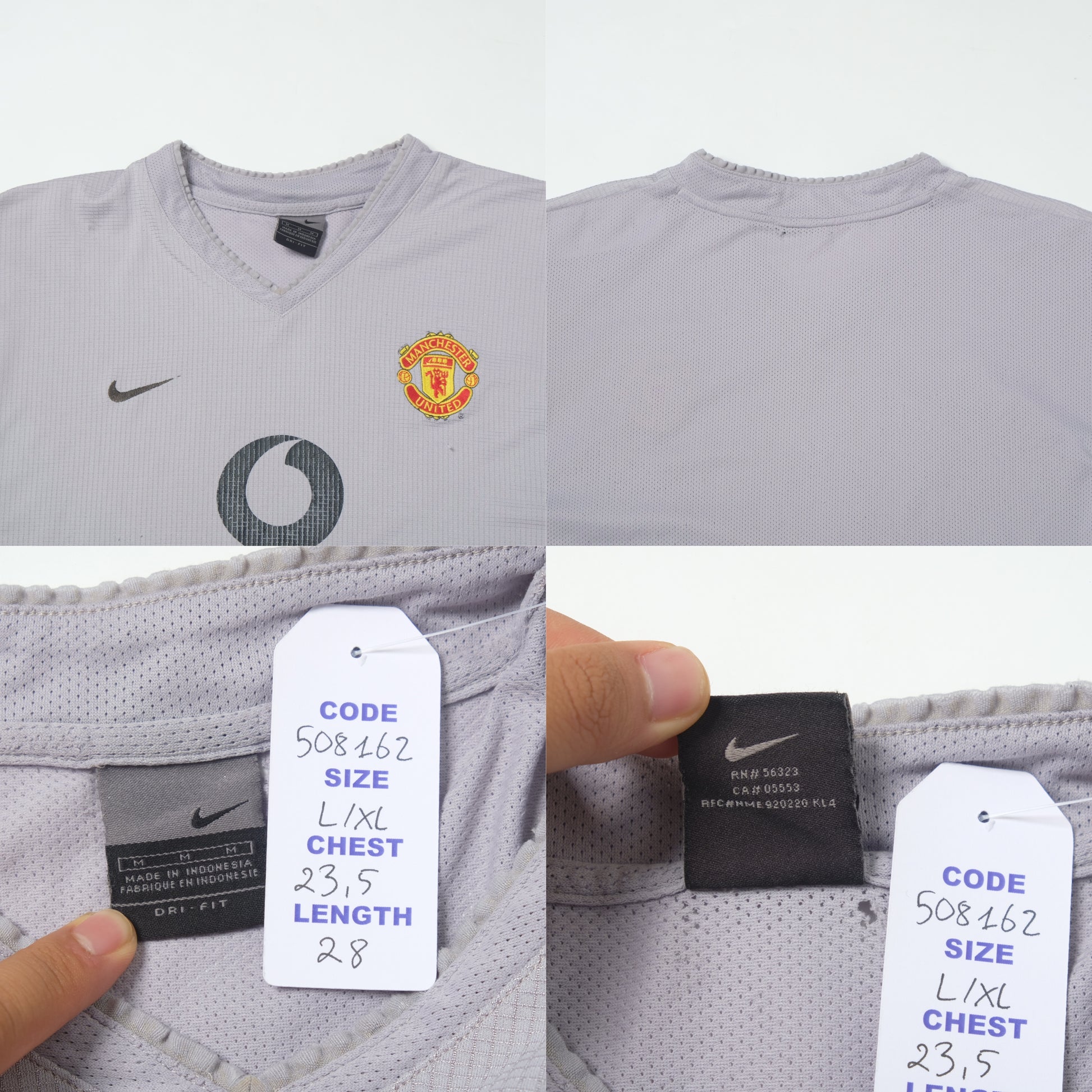 2003/04 Manchester United Training Shirt Nike (L/XL)