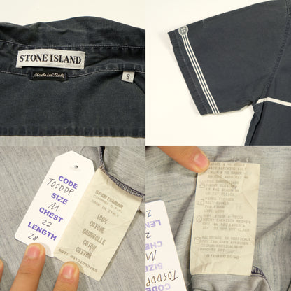 Stone Island Vintage S/S 1997 Dark Grey Shirt Medium