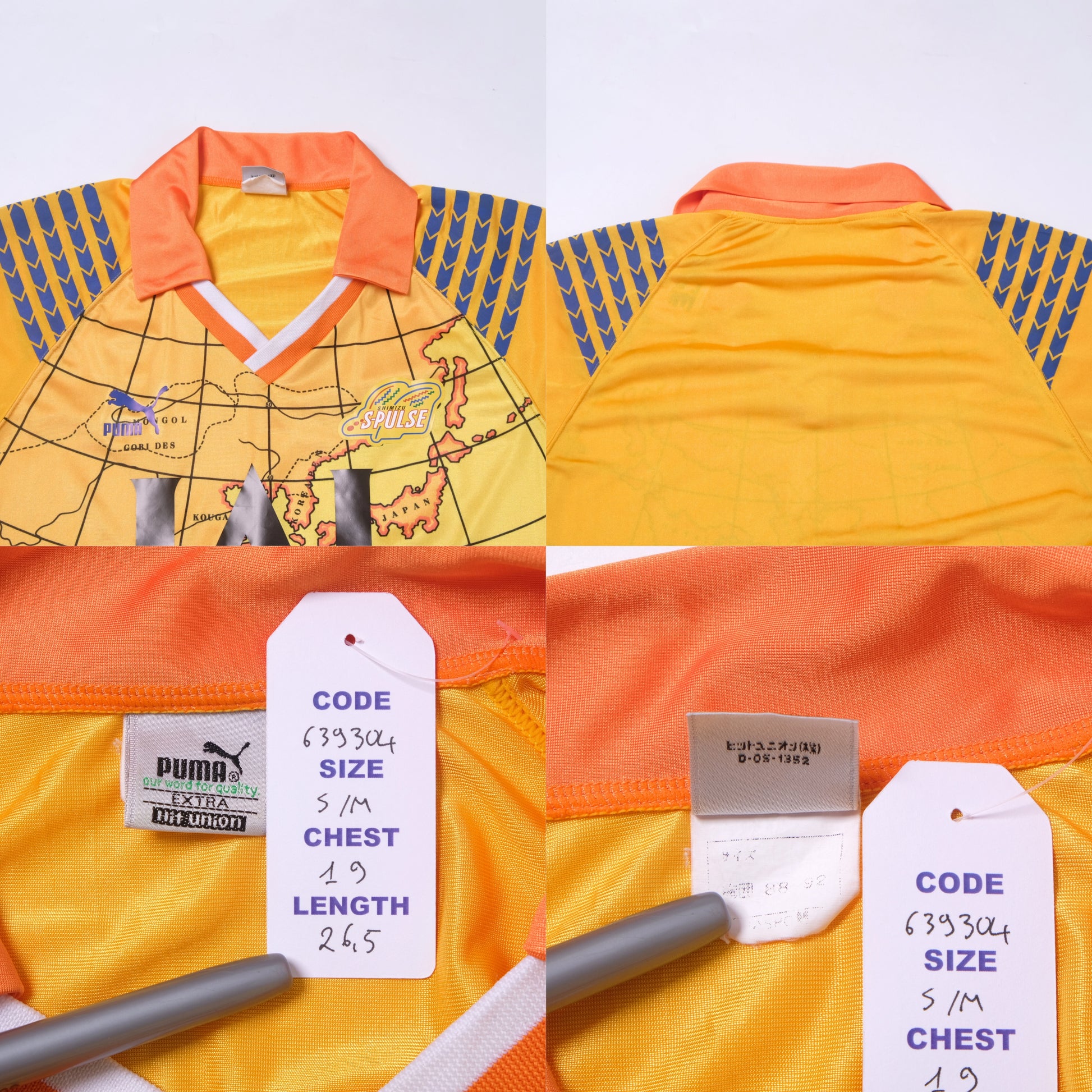 1992/93 Shimizu S-Pulse Home Shirt Puma J-League (S/M)