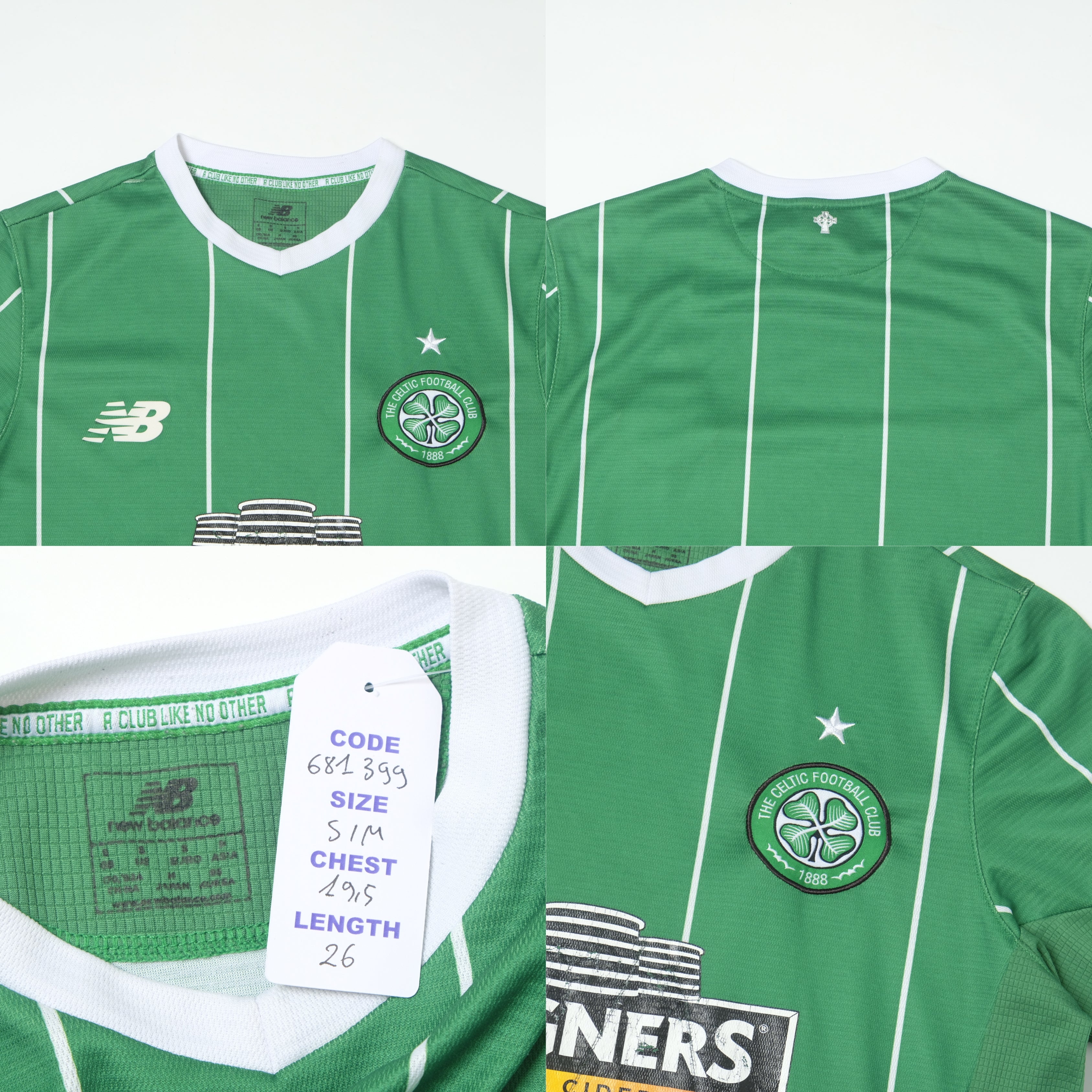 2015/16 Celtic Away Shirt New Balance (S/M)