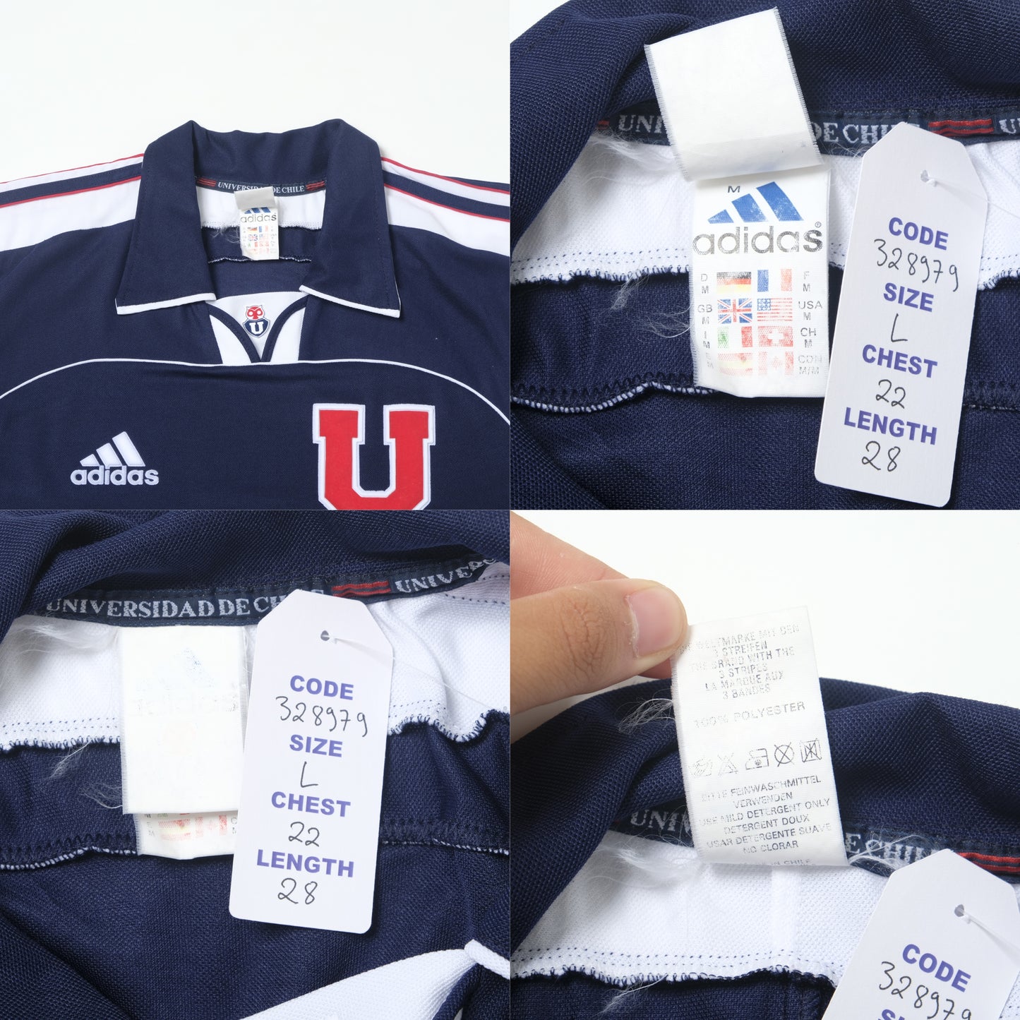 1999/00 Club Universidad de Chile Home Shirt Adidas (L)