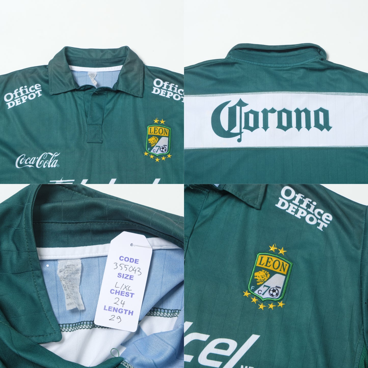 2014/15 Club Leon (Mexico) Home Shirt Pirma (L/XL)