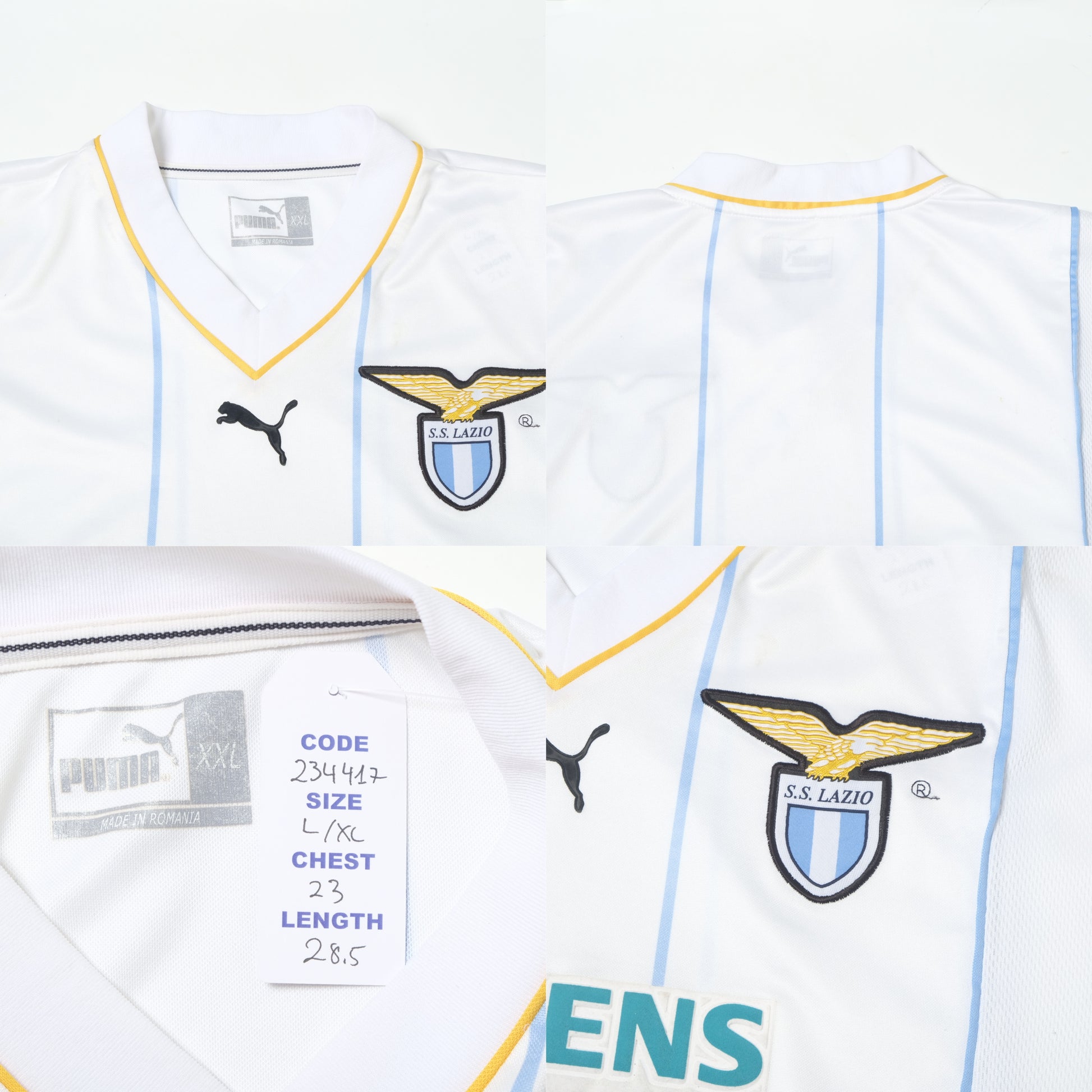 2001/02 Lazio Away Shirt Puma (L/XL)