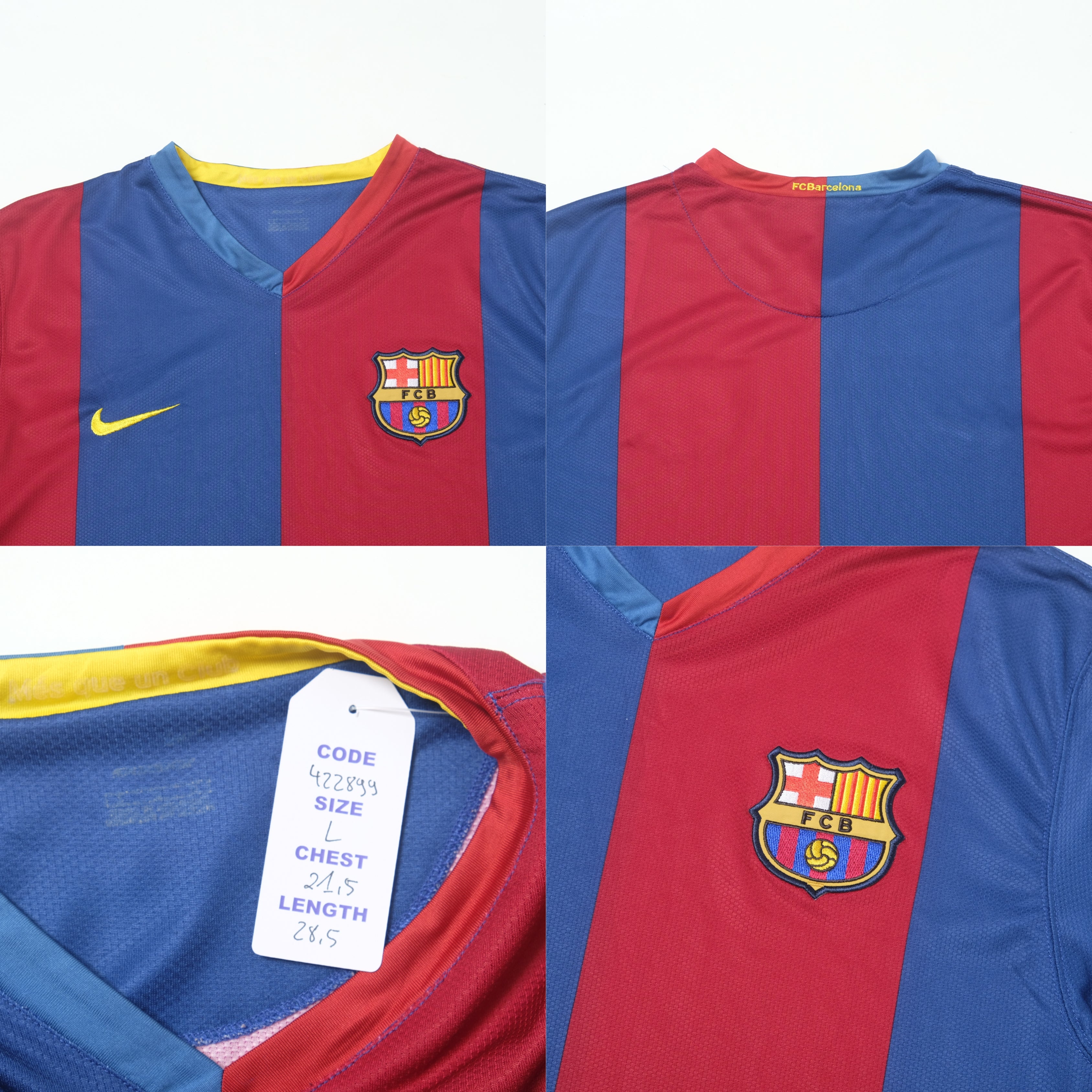 2006/07 Barcelona Home Shirt Nike (L) – VICE Football Store