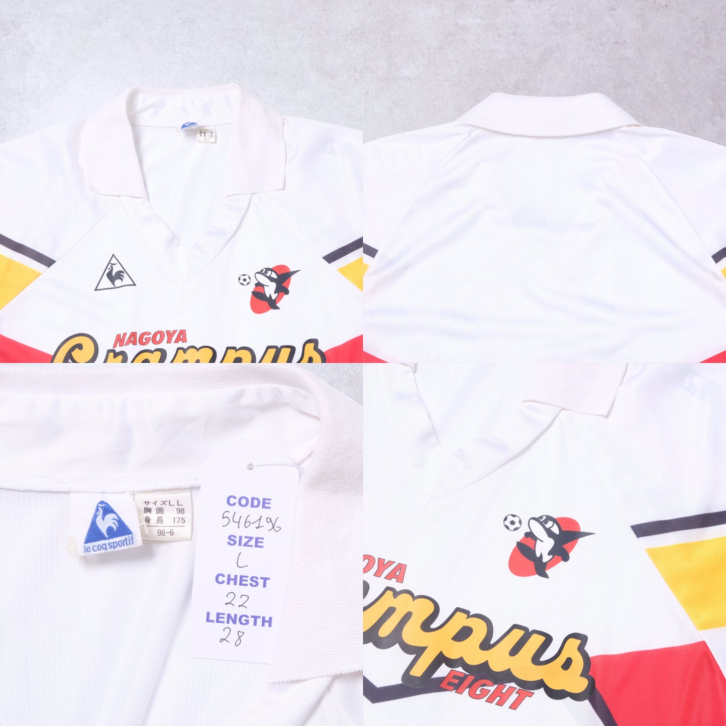 1992/93 Nagoya Grampus Away Shirt Le Coq Sportif (L)