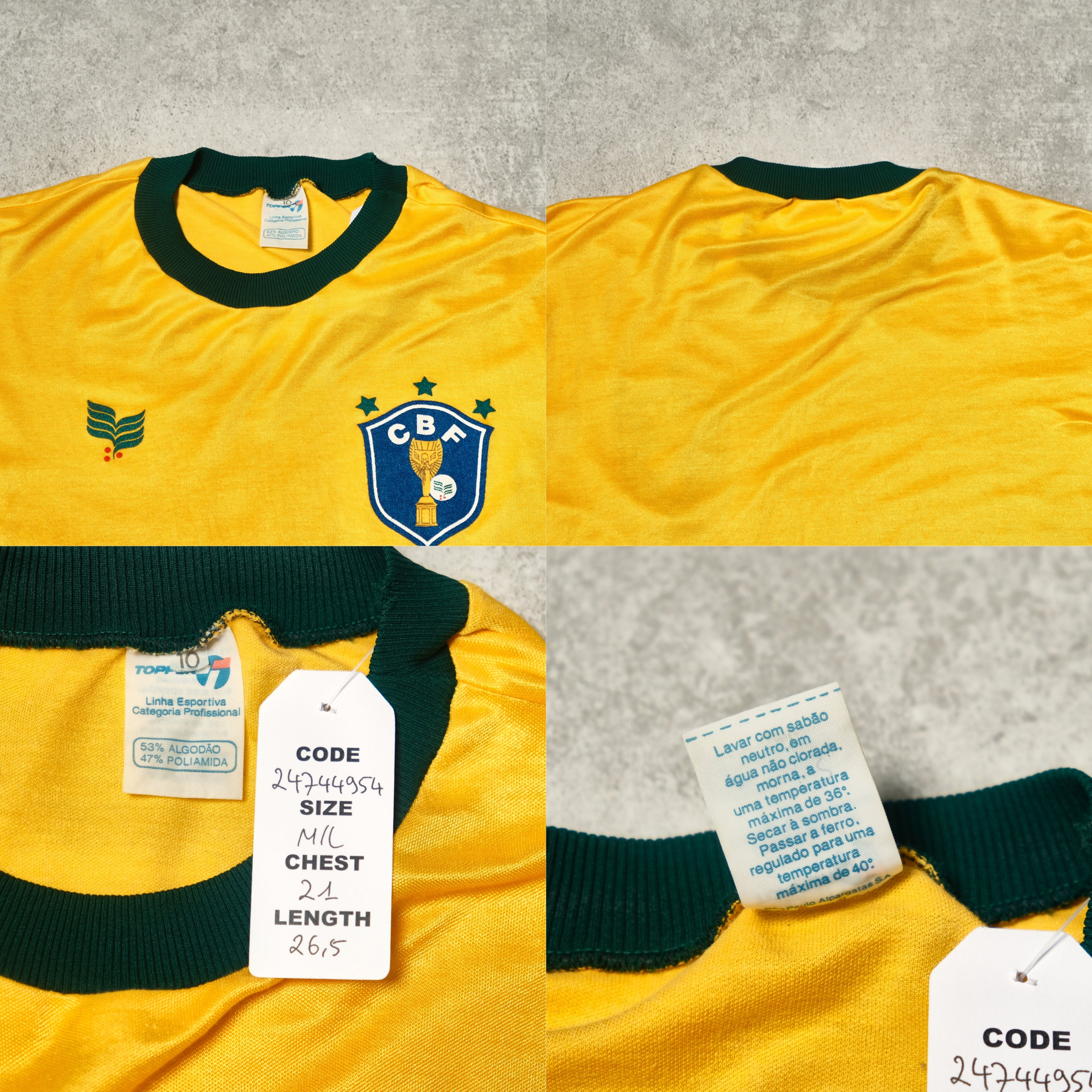 1983/85 Brazil Home Shirt Topper (M/L)