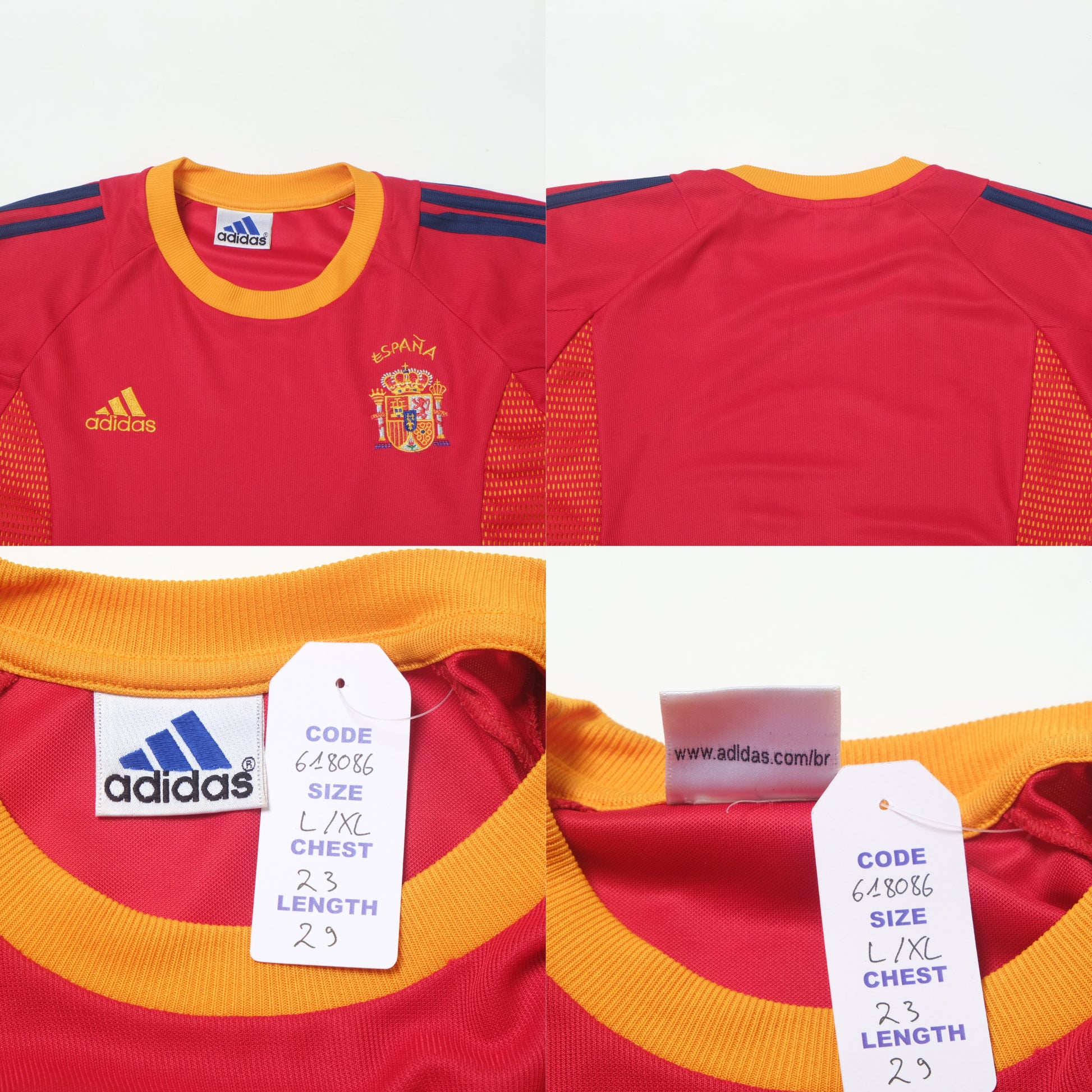 2002/03 Spain Home Shirt Adidas (L/XL)