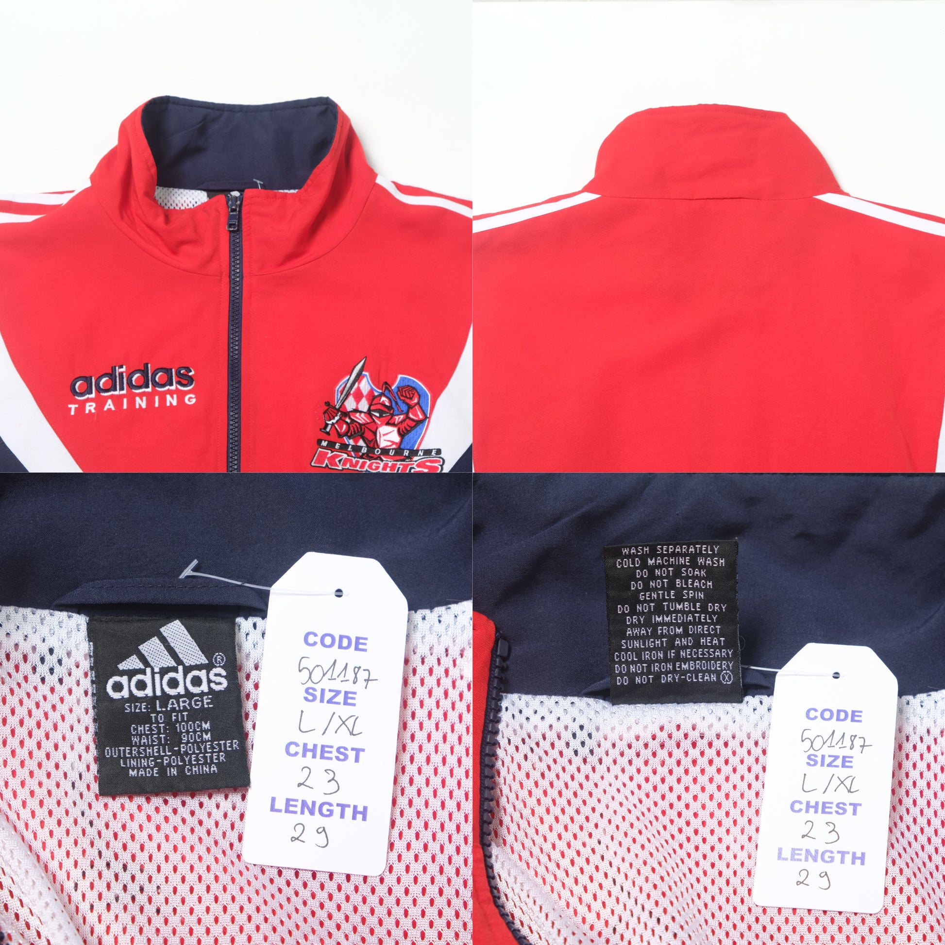 1990s Melbourne Knights Track Jacket Adidas (L/XL)