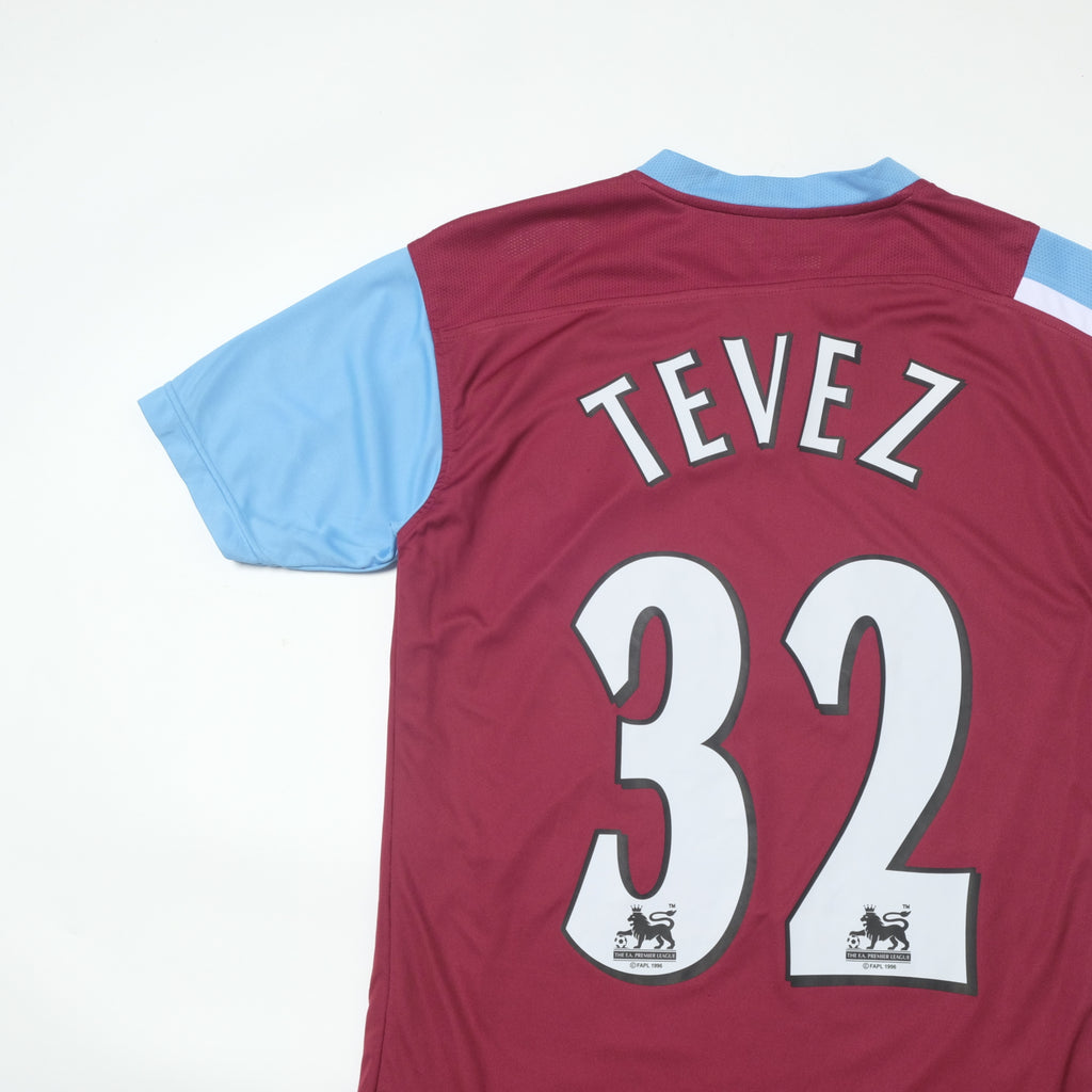 2005/07 West Ham Home Shirt Reebok Tevez (S)