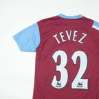 2005/07 West Ham Home Shirt Reebok Tevez (S)