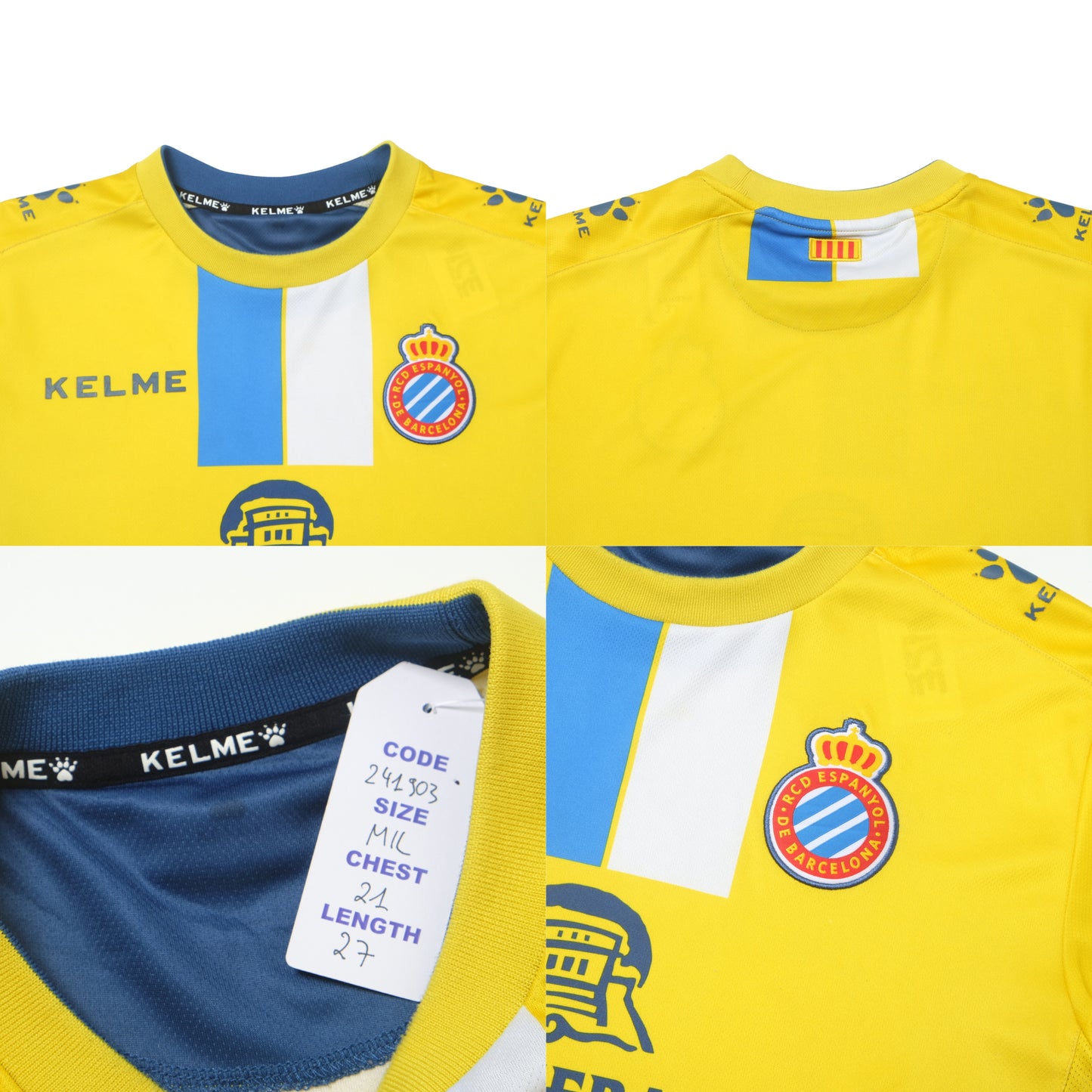 2018/19 RCD Espanyol Third Shirt Kelme (M/L)