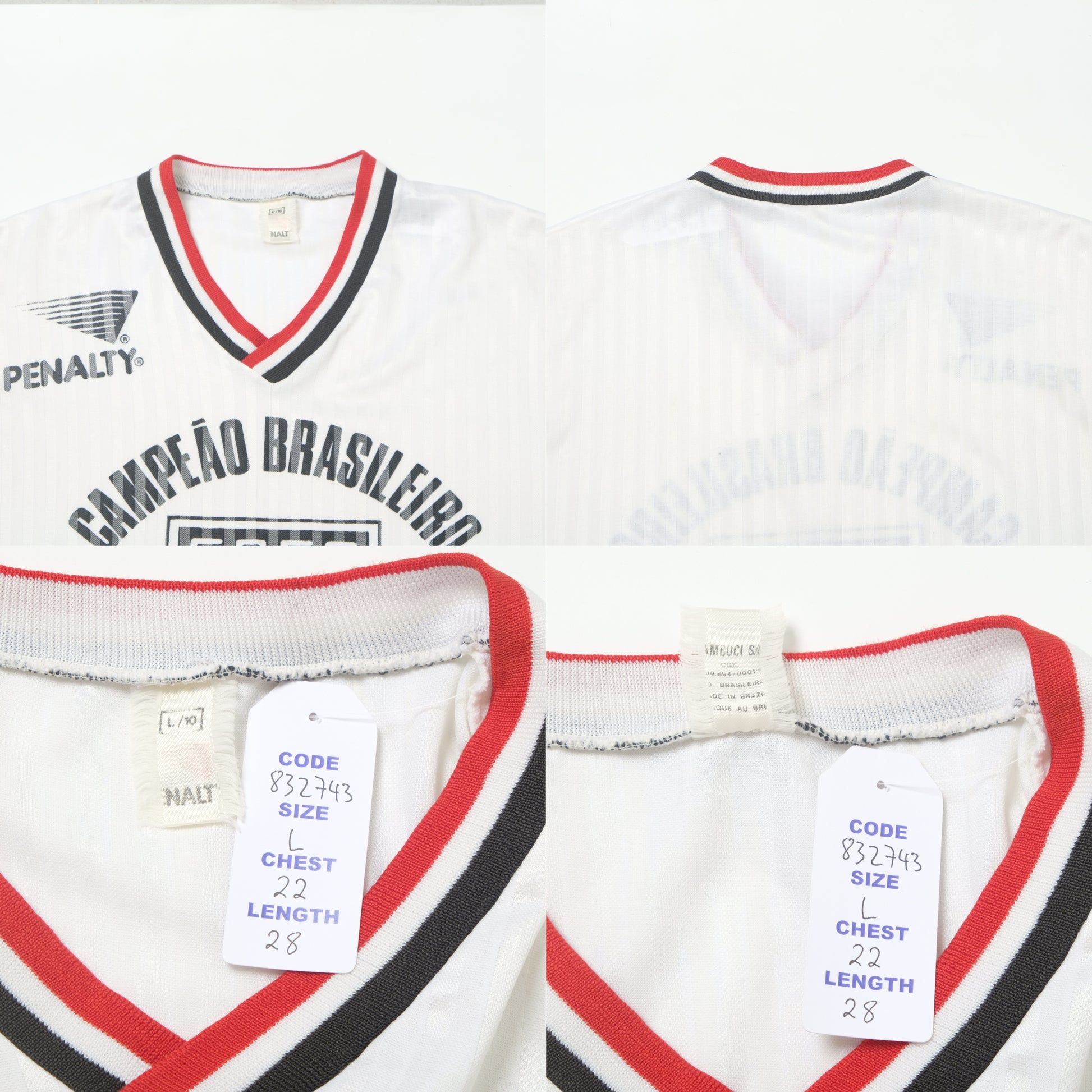 1990s Sao Paulo Training Shirt Penalty Brazil (L)