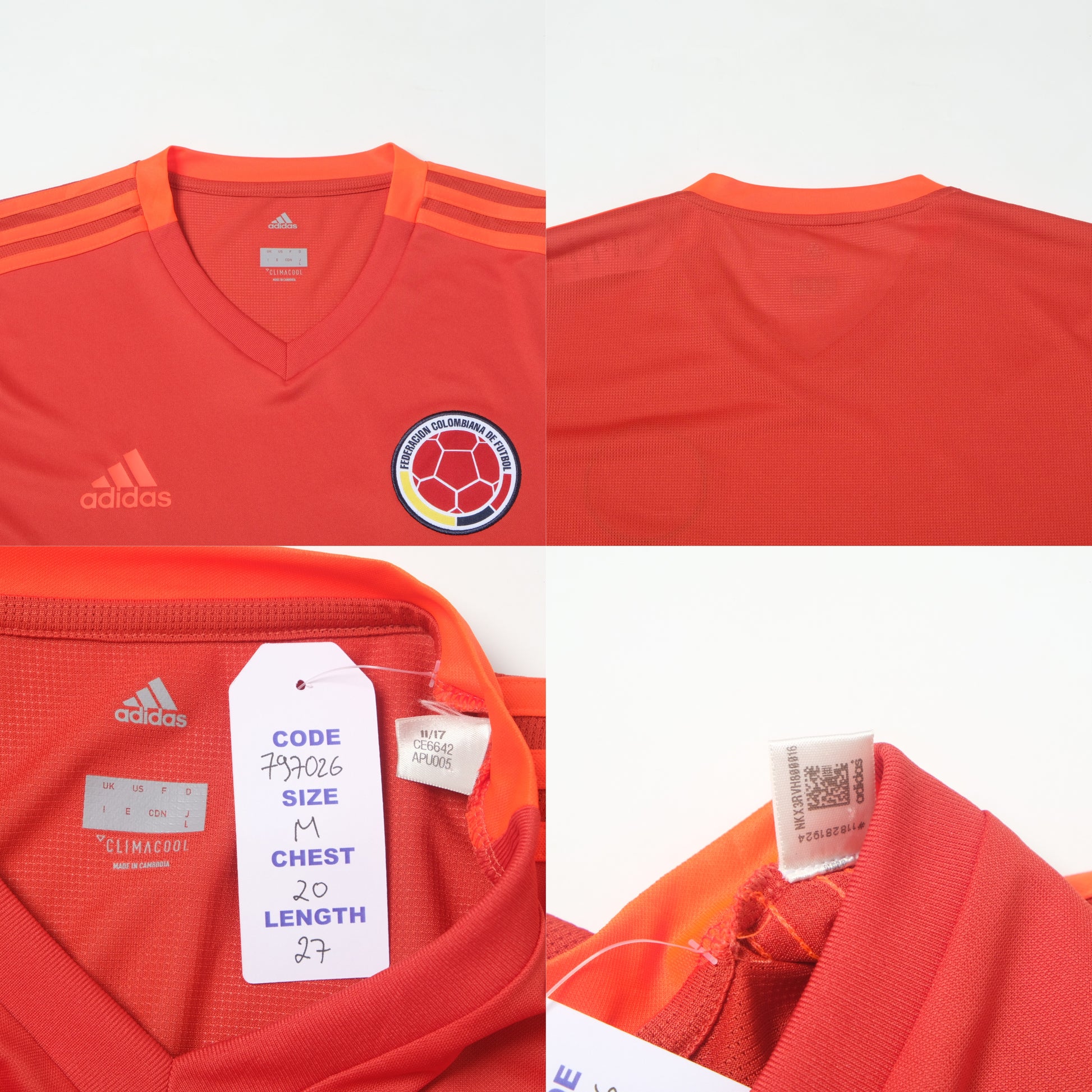 2018 Colombia Training Shirt Adidas (M)