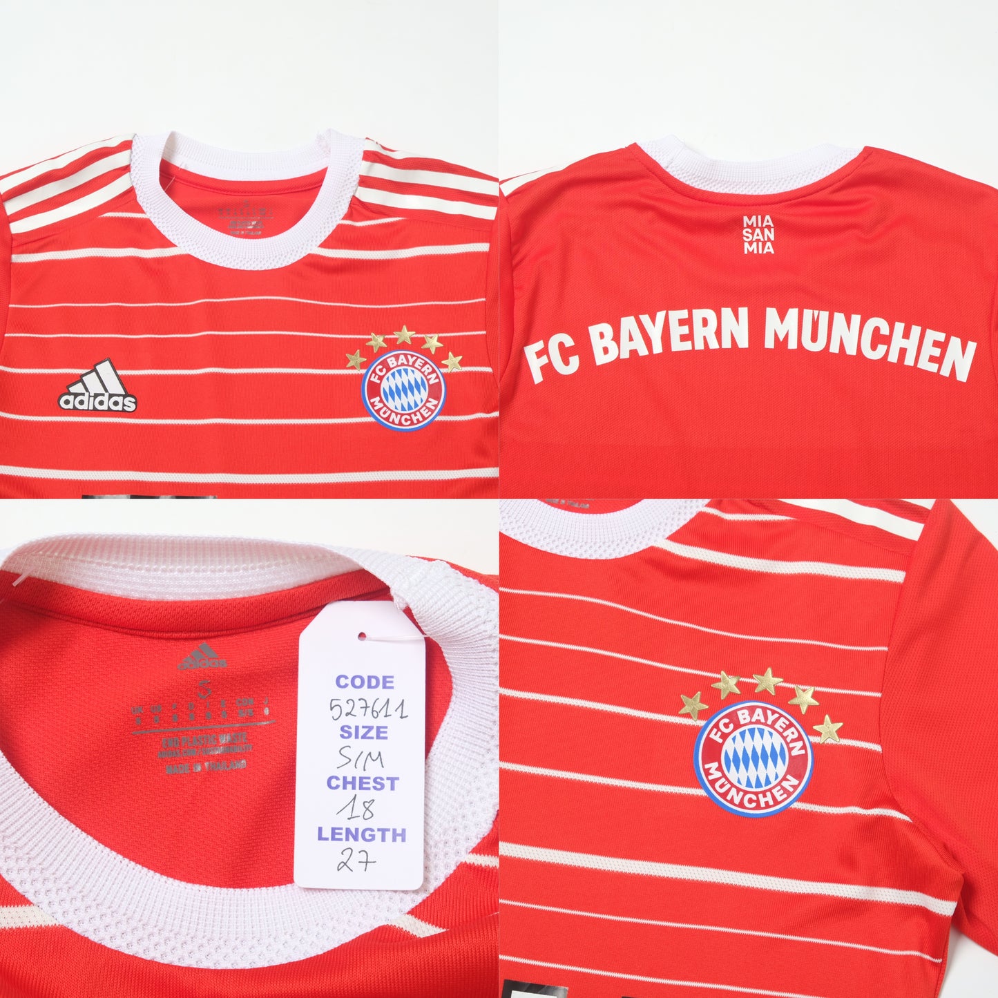 2022/23 Bayern Munich Home Shirt Adidas (S/M)