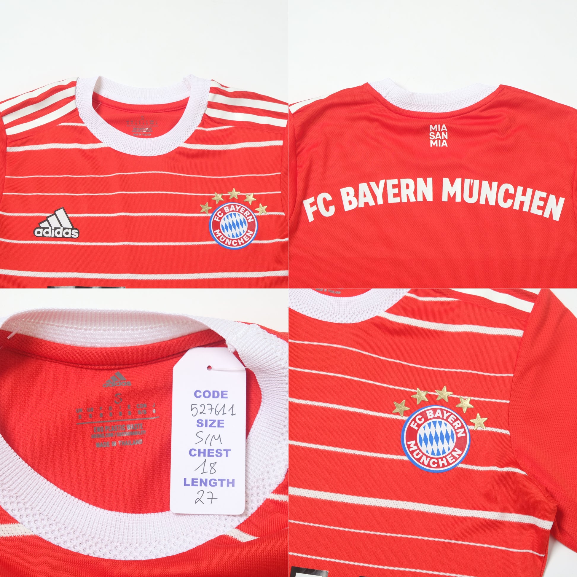 2022/23 Bayern Munich Home Shirt Adidas (S/M)