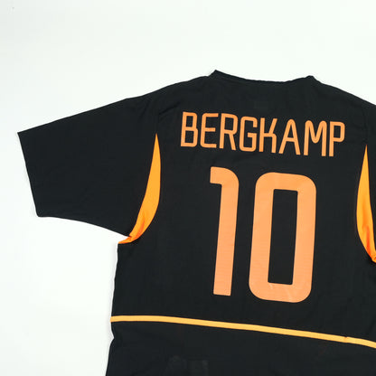 Holland/Netherlands Bergkamp Nike 2002/2004 Original Away Football Shirt Medium
