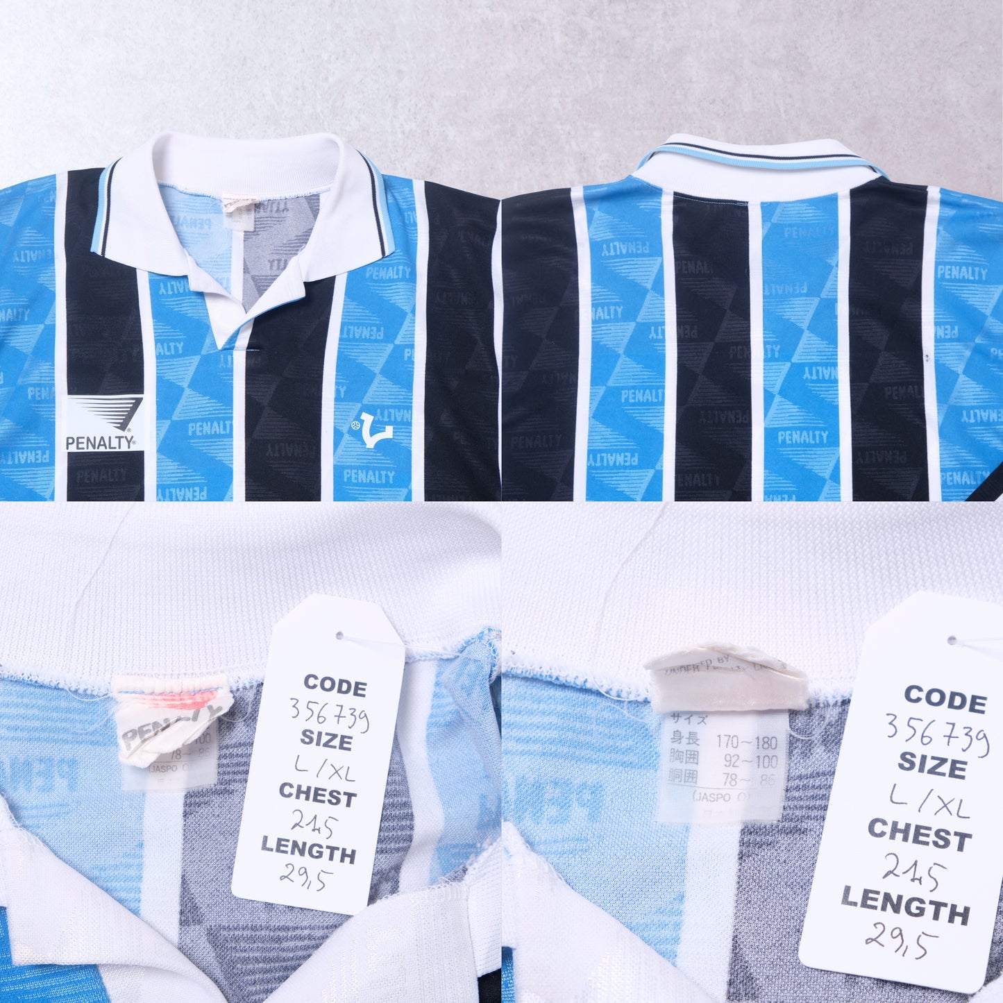 1990s VICE Footbal Store x Grand Theft Auto Custom Football Shirt Penalty (L/XL)