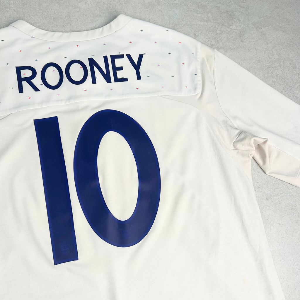 2010/12 England Home Shirt Umbro Rooney (XL)