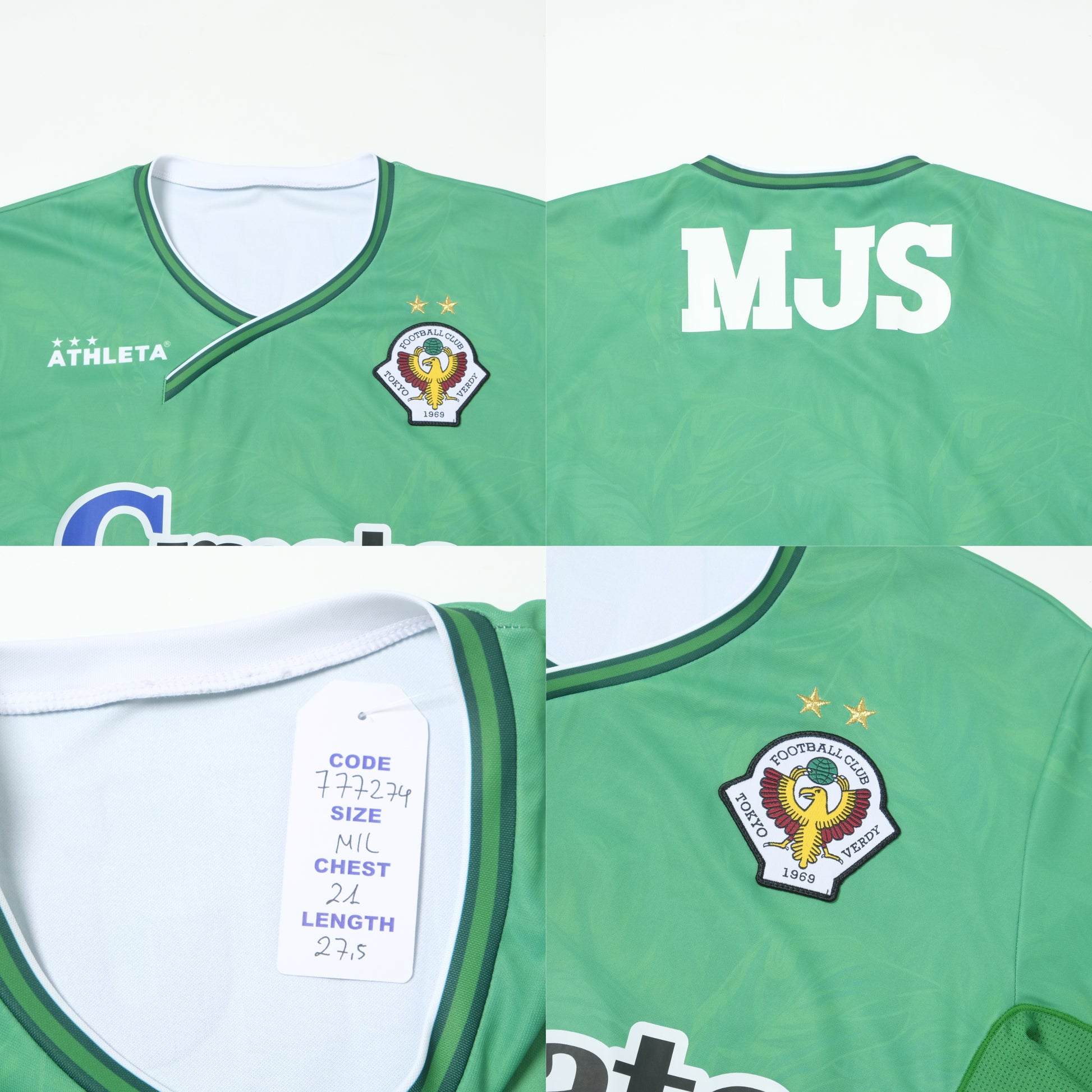 2016 Tokyo Verdy Home Shirt Athleta J-League (M/L)
