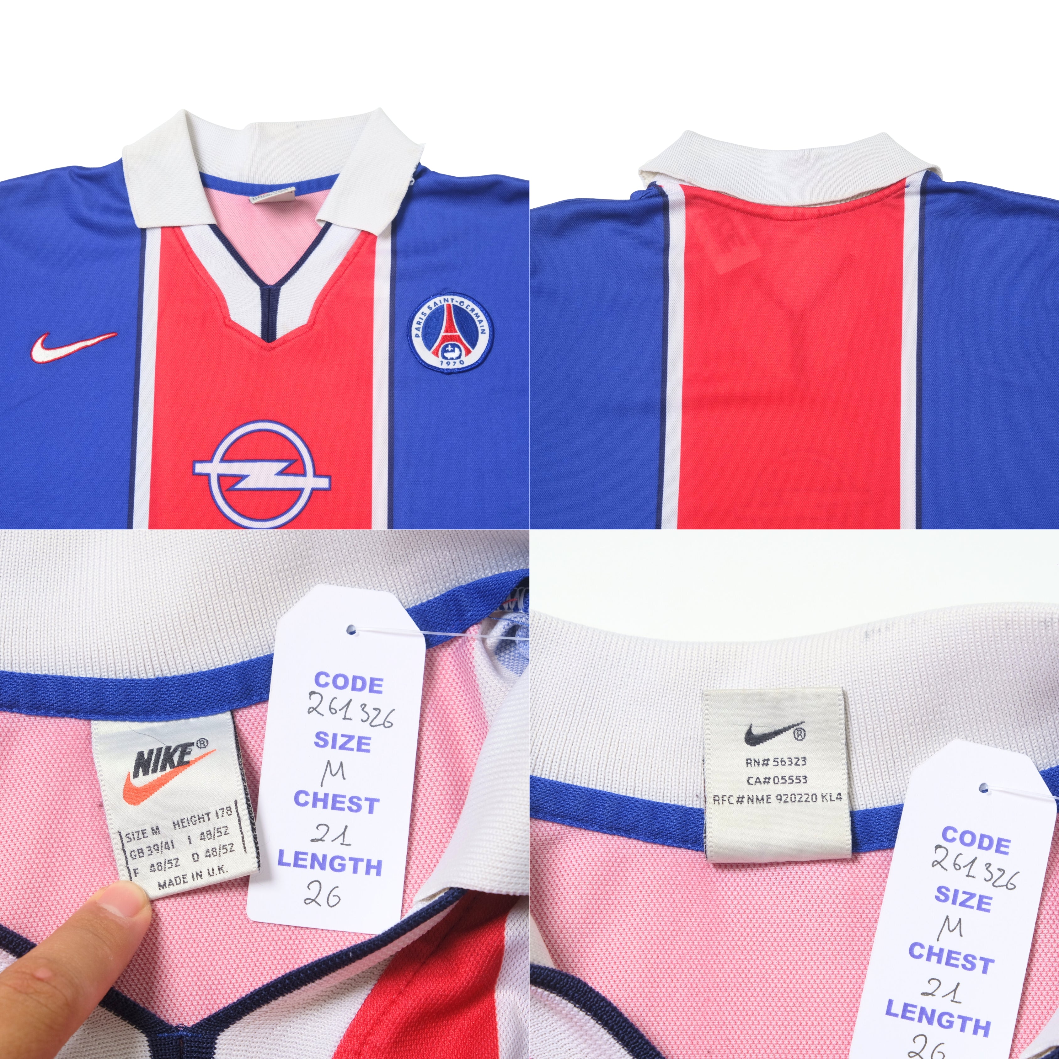 1997/98 PSG Home Shirt Nike (M)