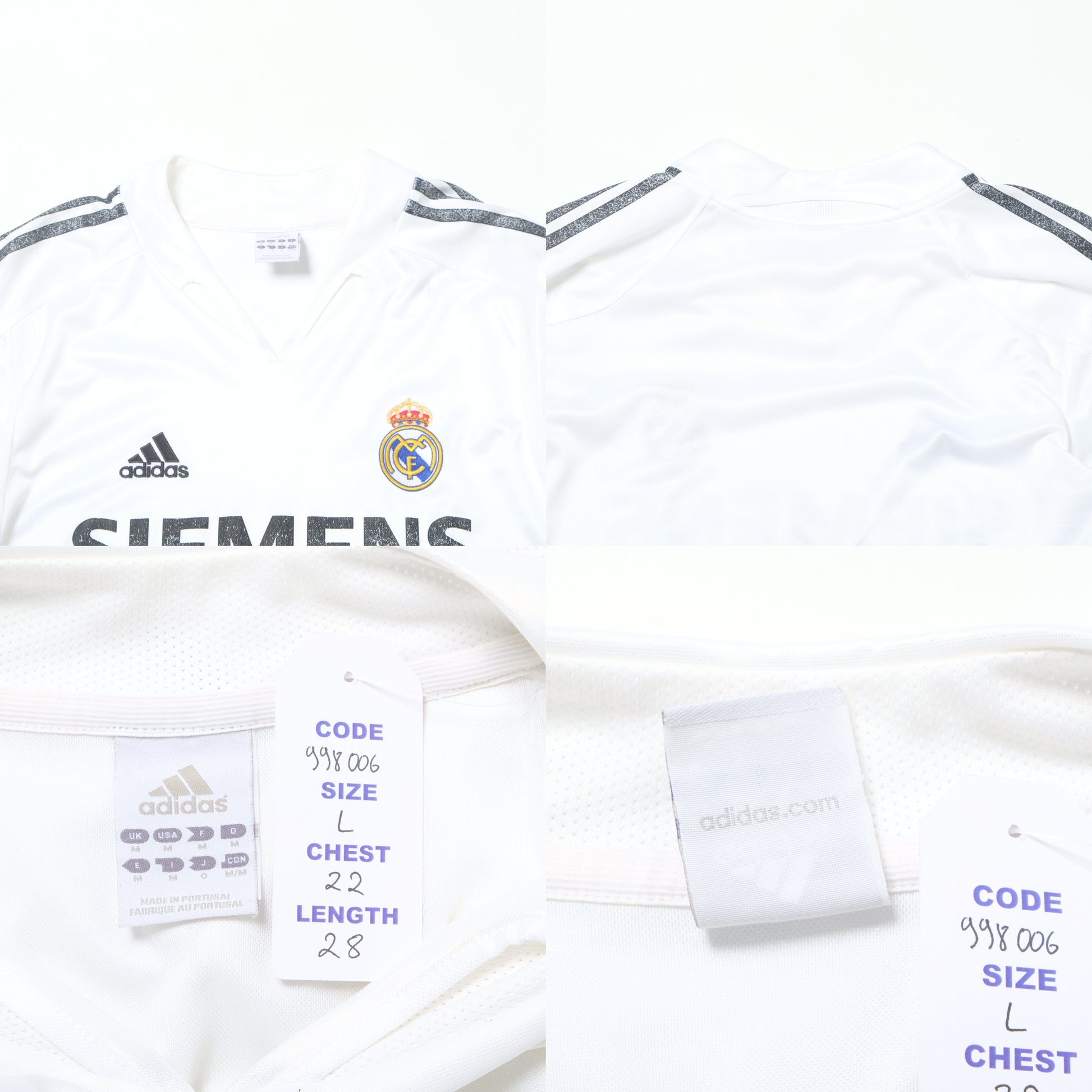 2004/05 Real Madrid Home Shirt Adidas (L)