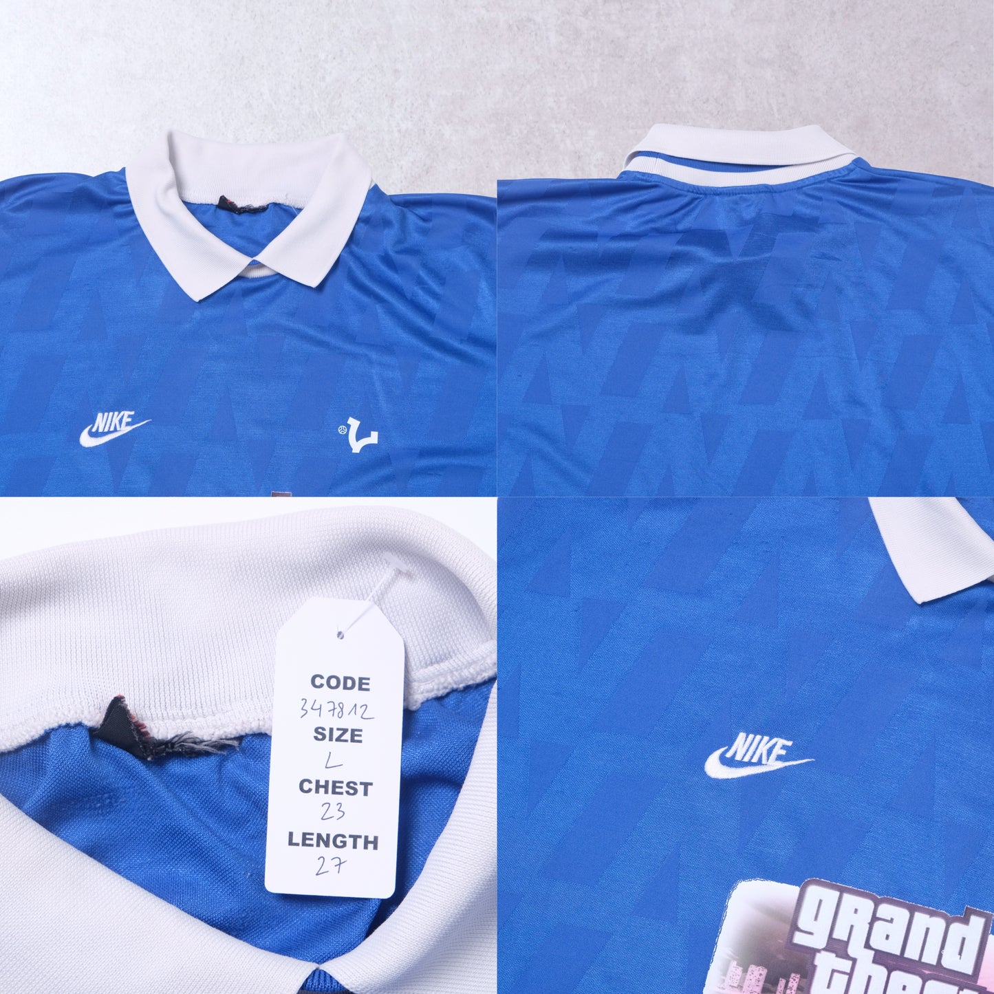 1990s VICE Footbal Store x Grand Theft Auto Custom Football Shirt Nike (L)