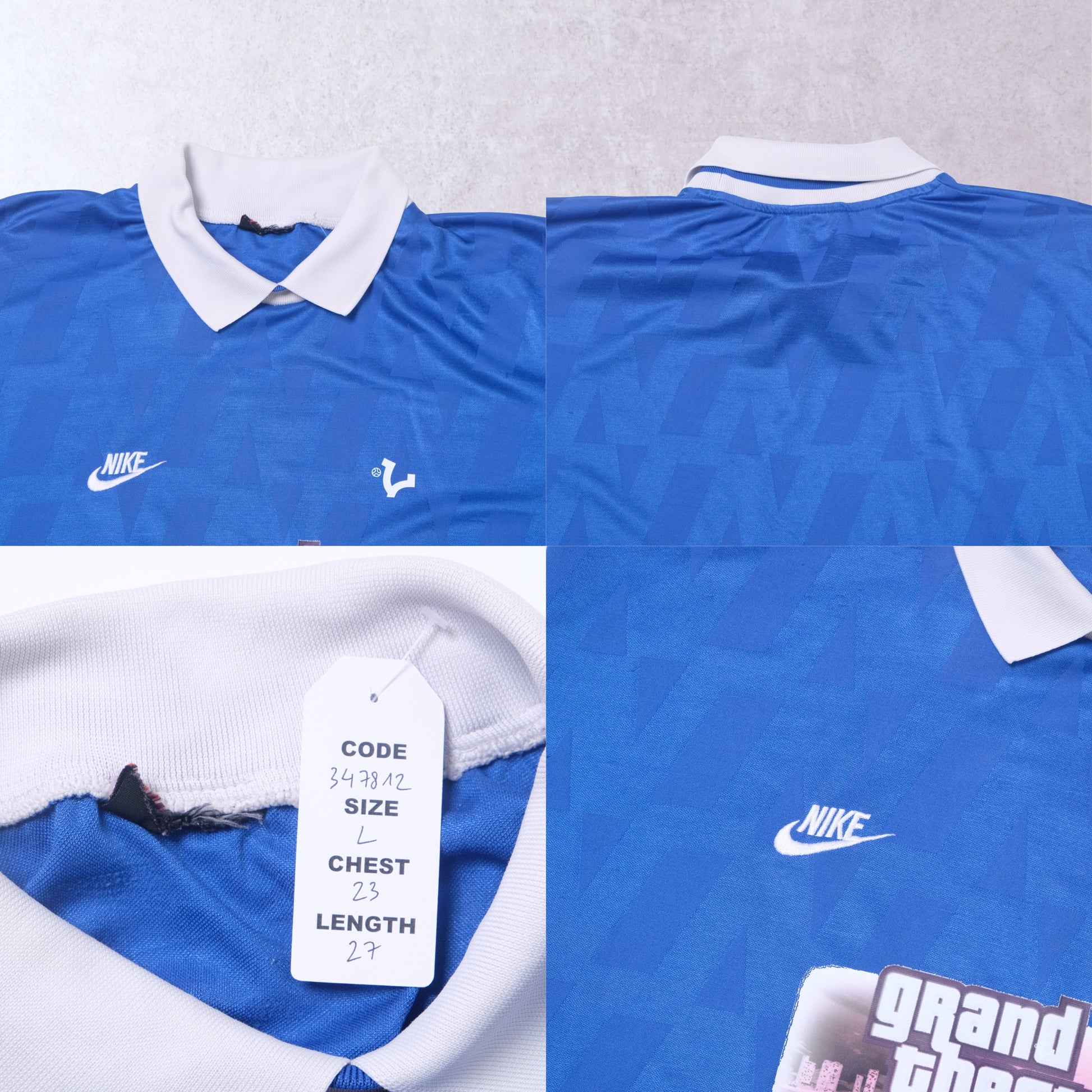 1990s VICE Footbal Store x Grand Theft Auto Custom Football Shirt Nike (L)