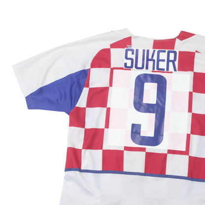 2002/04 Croatia Home Shirt Nike Suker (L/XL) 