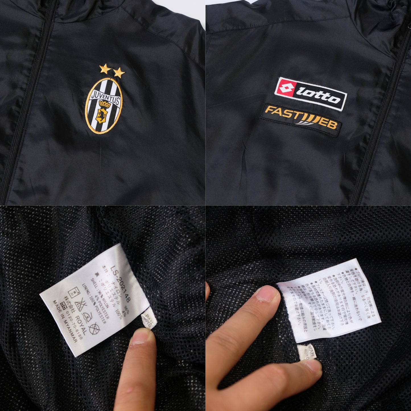 2002/03 Juventus Track Jacket Lotto (L/XL)