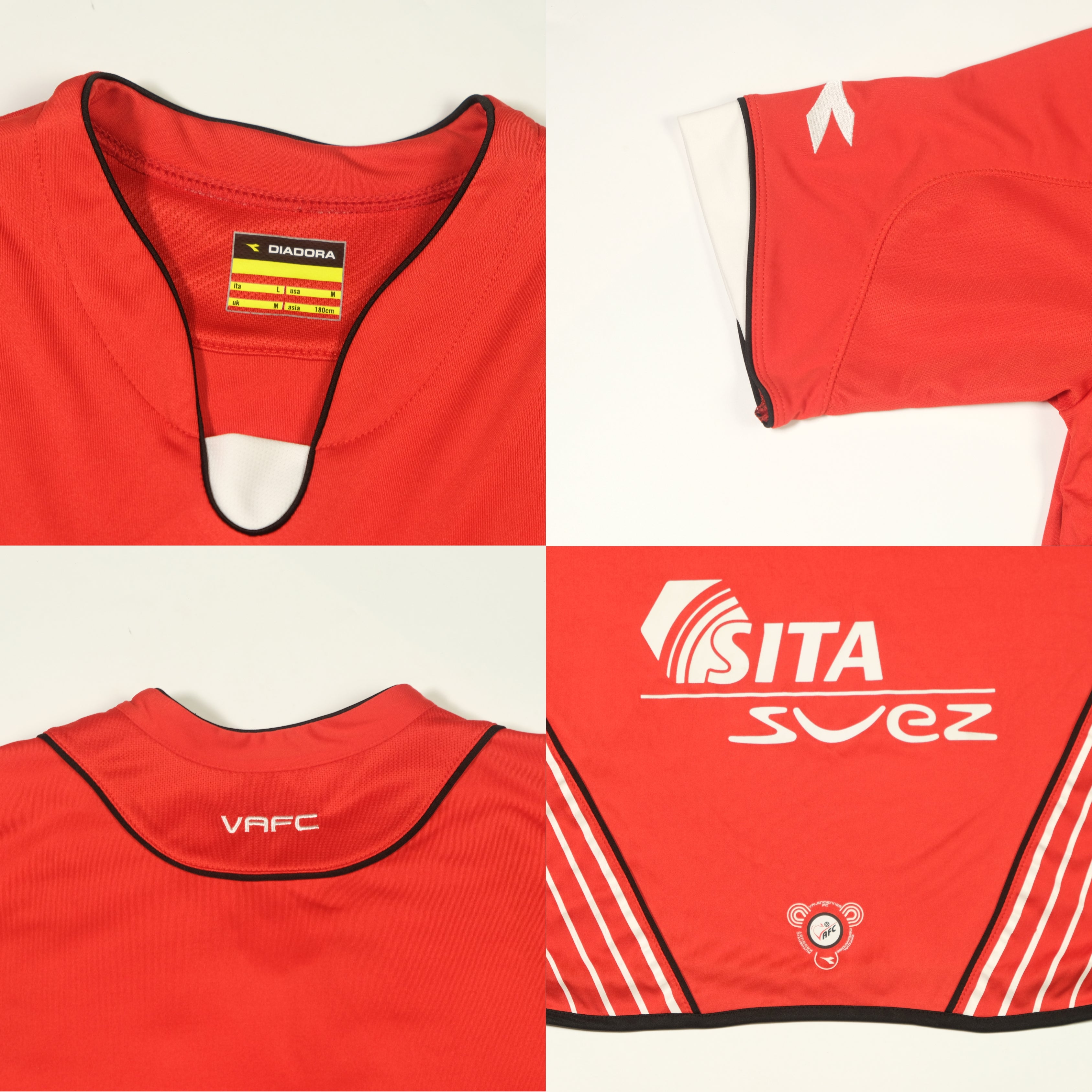 Camiseta local del Valenciennes 2007/08 Diadora (M)