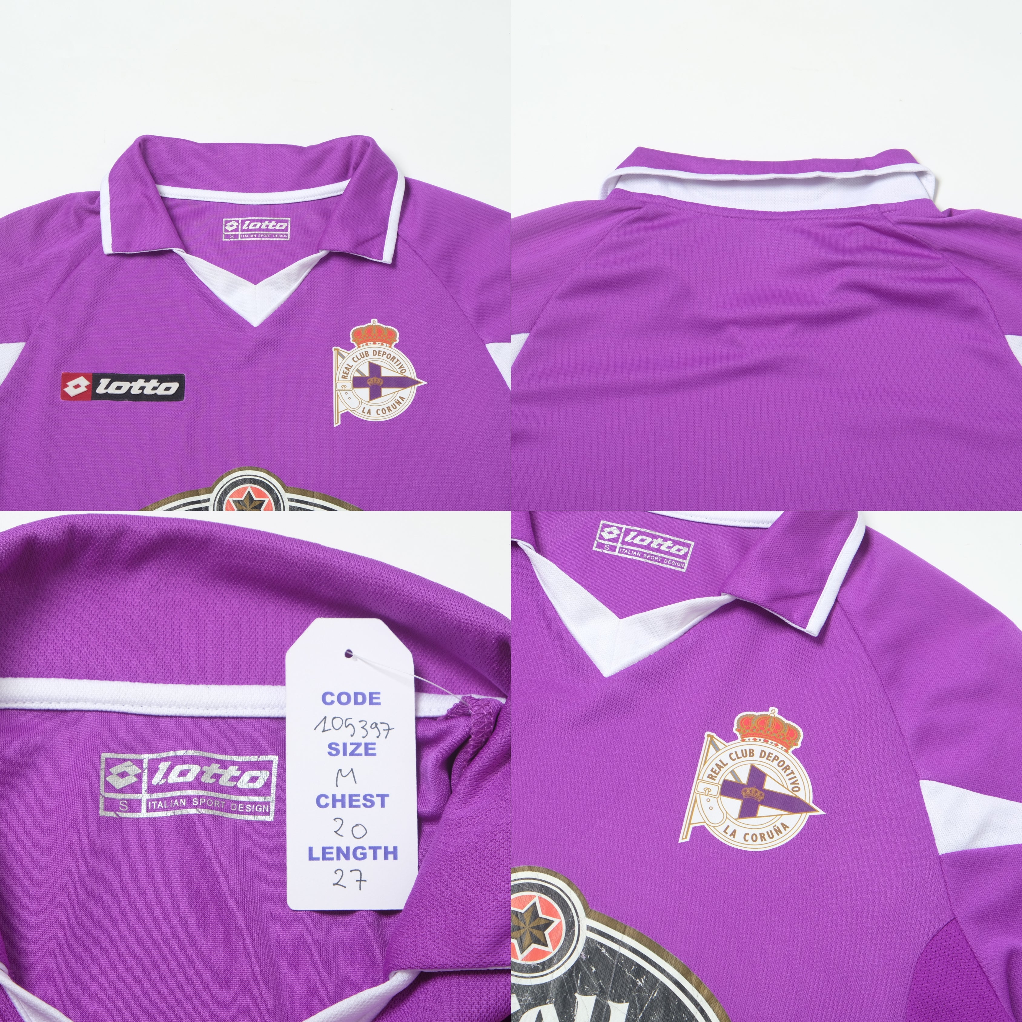 2010/11 Deportivo La Coruna Home Shirt Lotto (M)