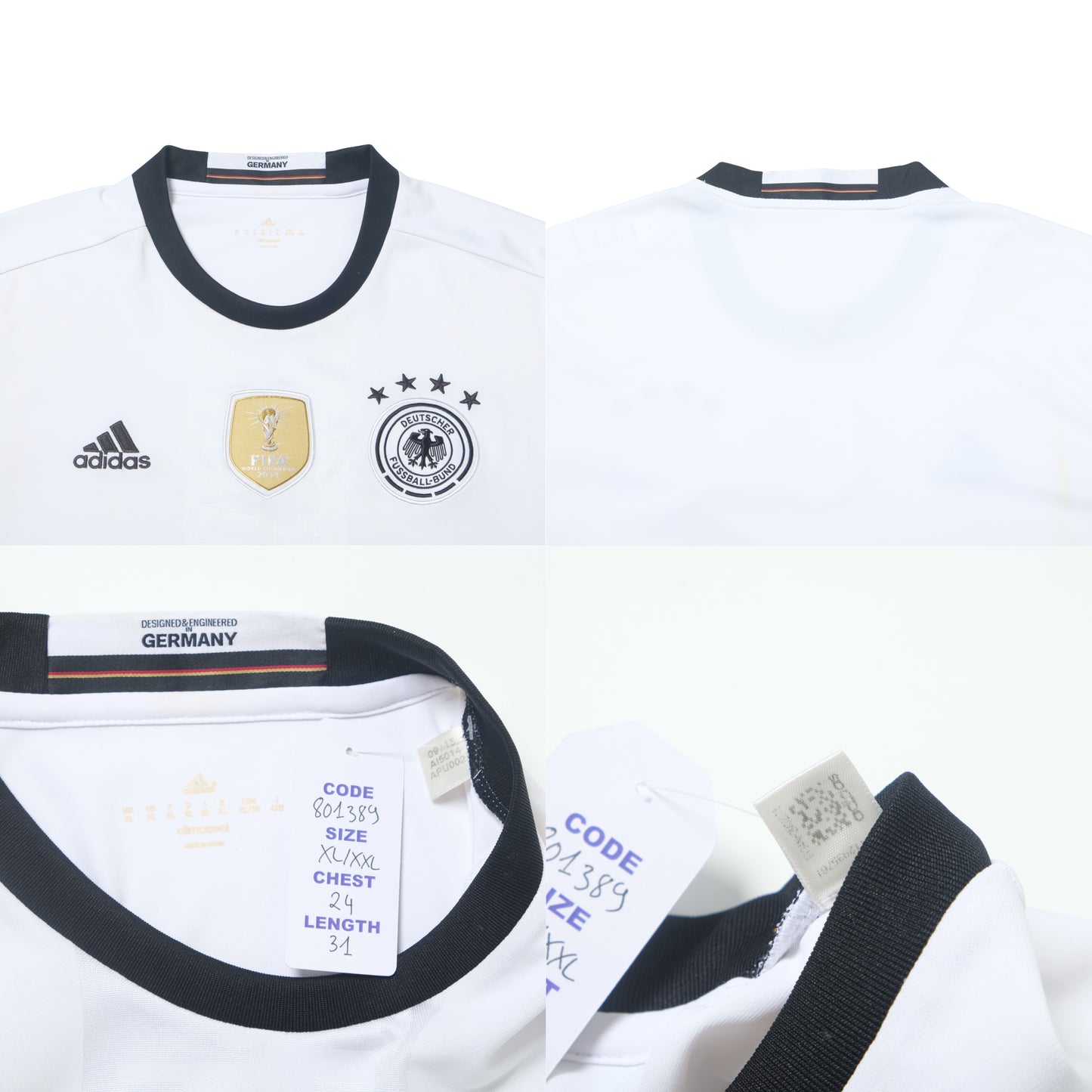 2015/16 Germany Home Shirt Adidas (XL)